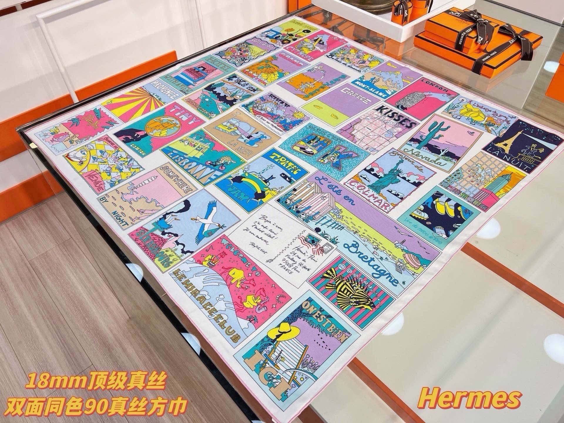 Cheap New Hermes high-quality scarf in 217776, $50 USD- [IB217776] - Replica Hermes Cashmere scarf