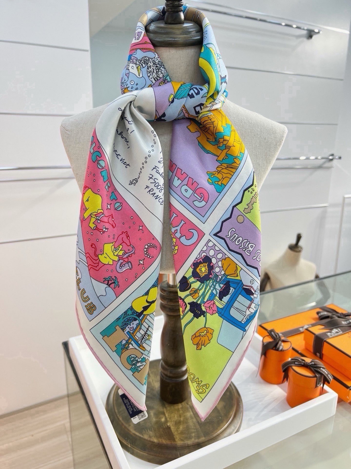 Cheap New Hermes high-quality scarf in 217776, $50 USD- [IB217776] - Replica Hermes Cashmere scarf