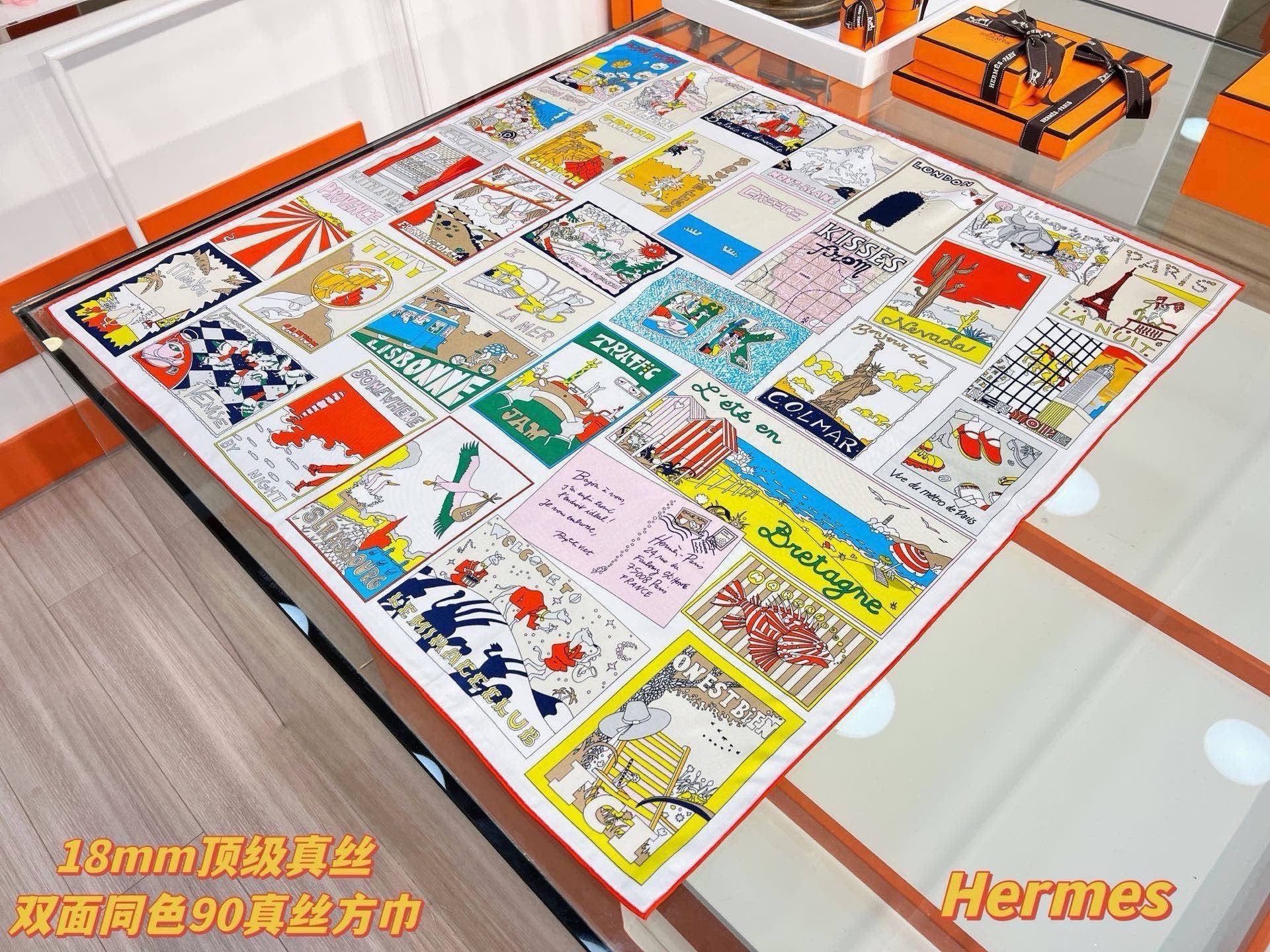 Cheap New Hermes high-quality scarf in 217777, $50 USD- [IB217777] - Replica Hermes Cashmere scarf