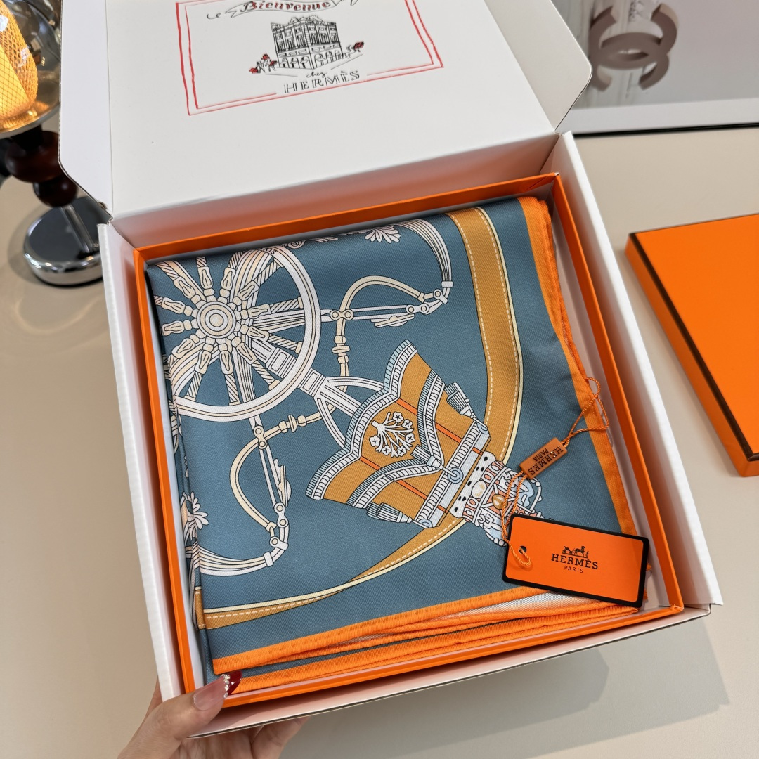 Cheap New Hermes high-quality scarf in 217782, $50 USD- [IB217782] - Replica Hermes Cashmere scarf