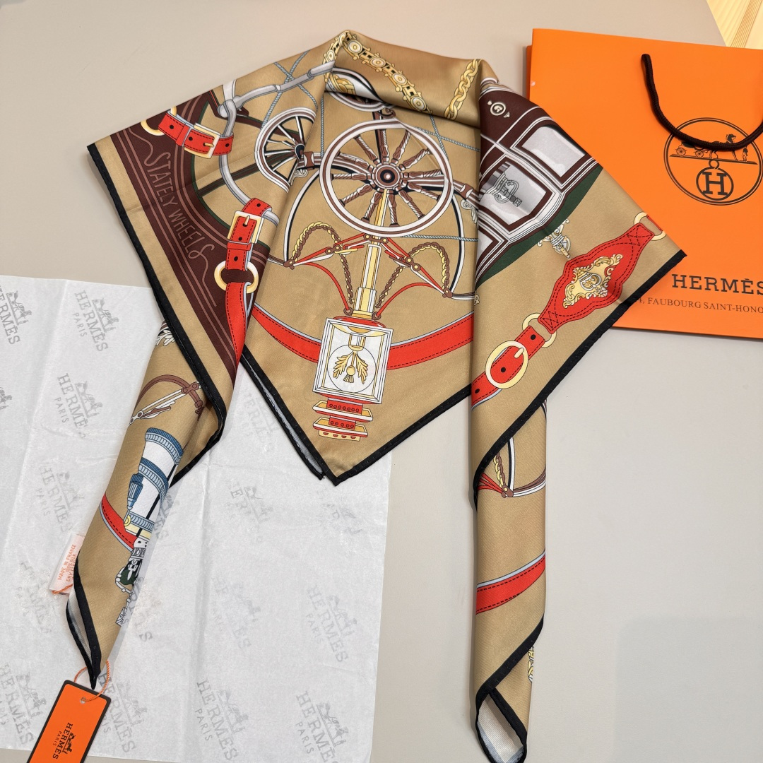 Cheap New Hermes high-quality scarf in 217784, $50 USD- [IB217784] - Replica Hermes Cashmere scarf