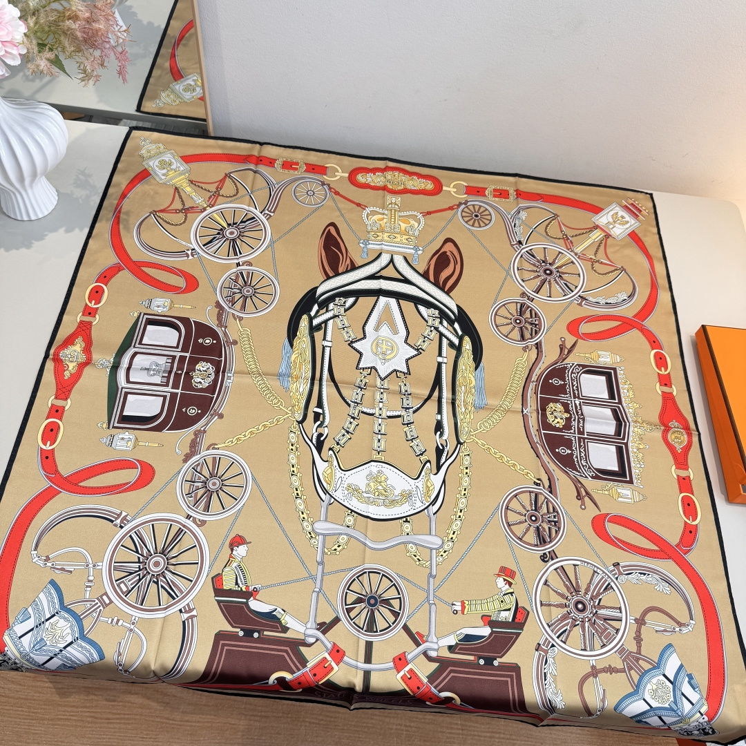 Cheap New Hermes high-quality scarf in 217784, $50 USD- [IB217784] - Replica Hermes Cashmere scarf