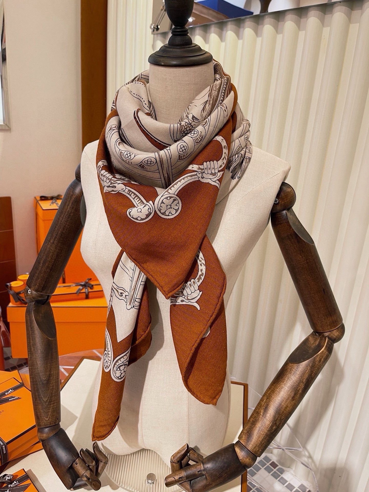 Cheap New Hermes high-quality scarf in 217789, $55 USD- [IB217789] - Replica Hermes Cashmere scarf