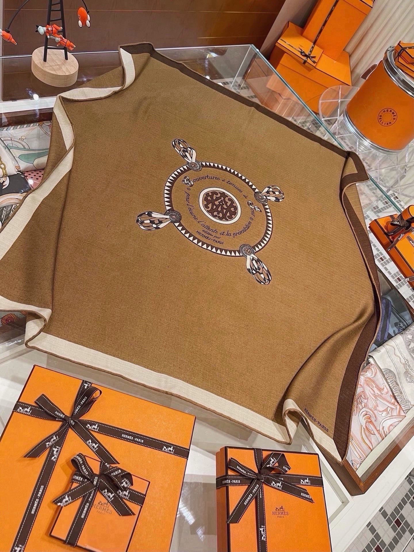 Cheap New Hermes high-quality scarf in 217790, $55 USD- [IB217790] - Replica Hermes Cashmere scarf