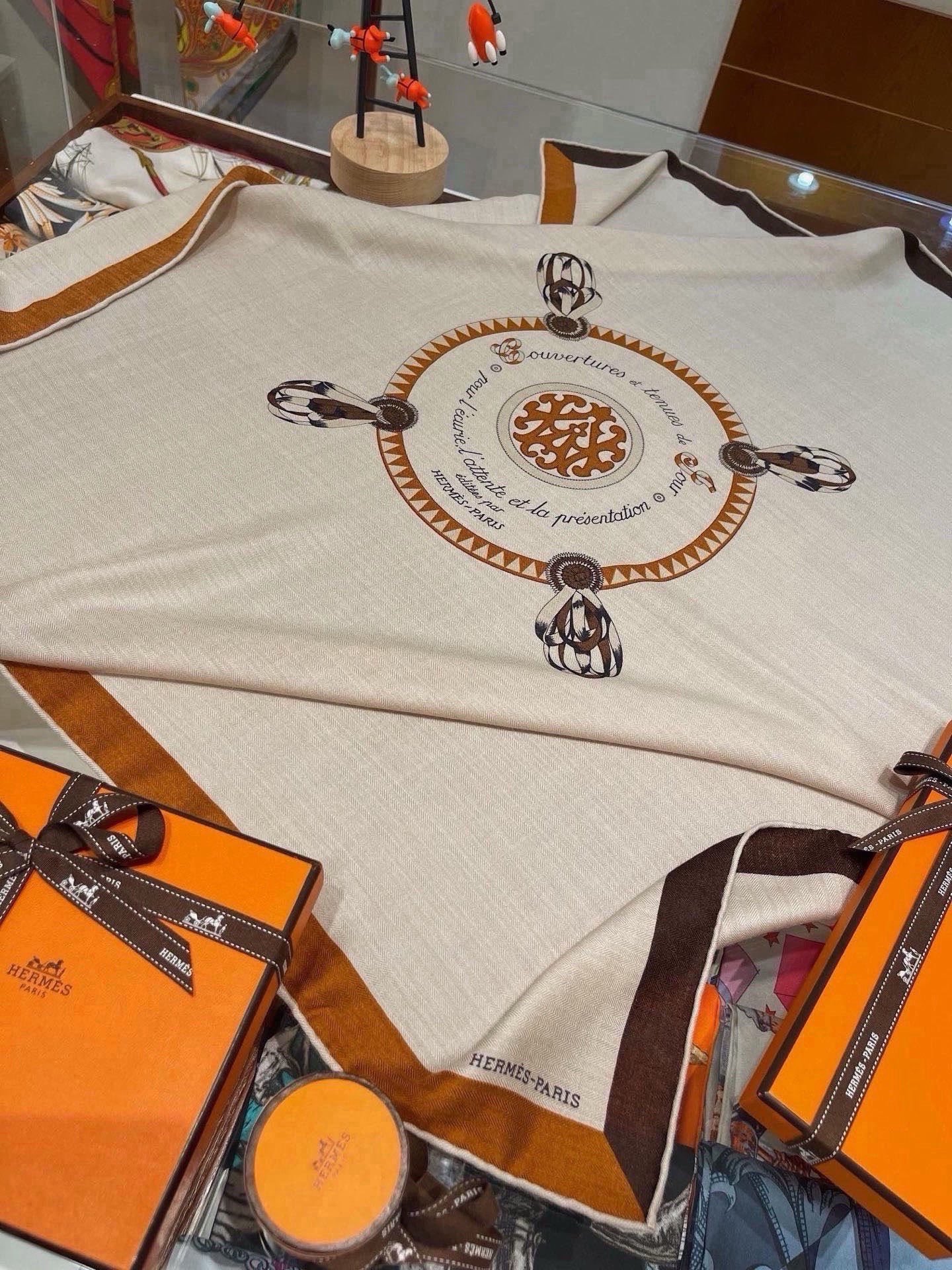 Cheap New Hermes high-quality scarf in 217791, $55 USD- [IB217791] - Replica Hermes Cashmere scarf