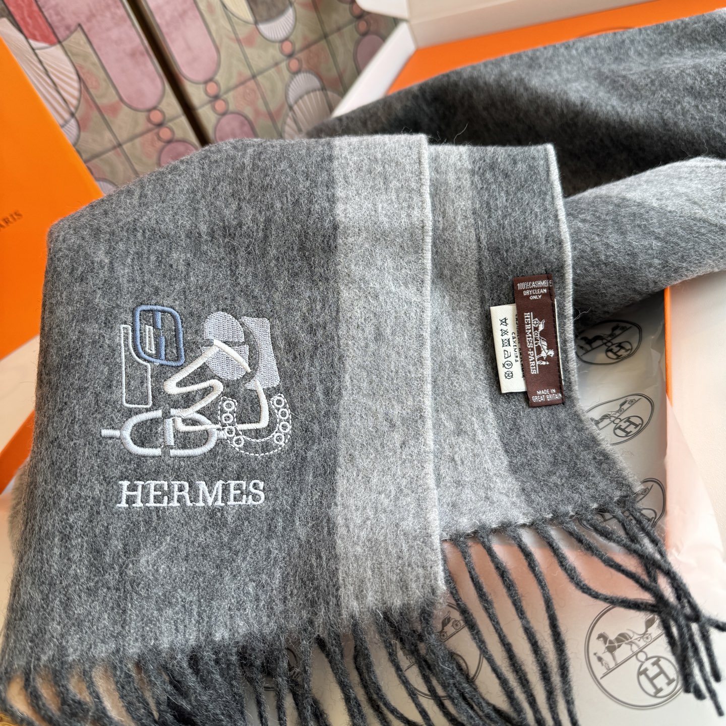Cheap New Hermes high-quality scarf in 217792, $50 USD- [IB217792] - Replica Hermes Cashmere scarf