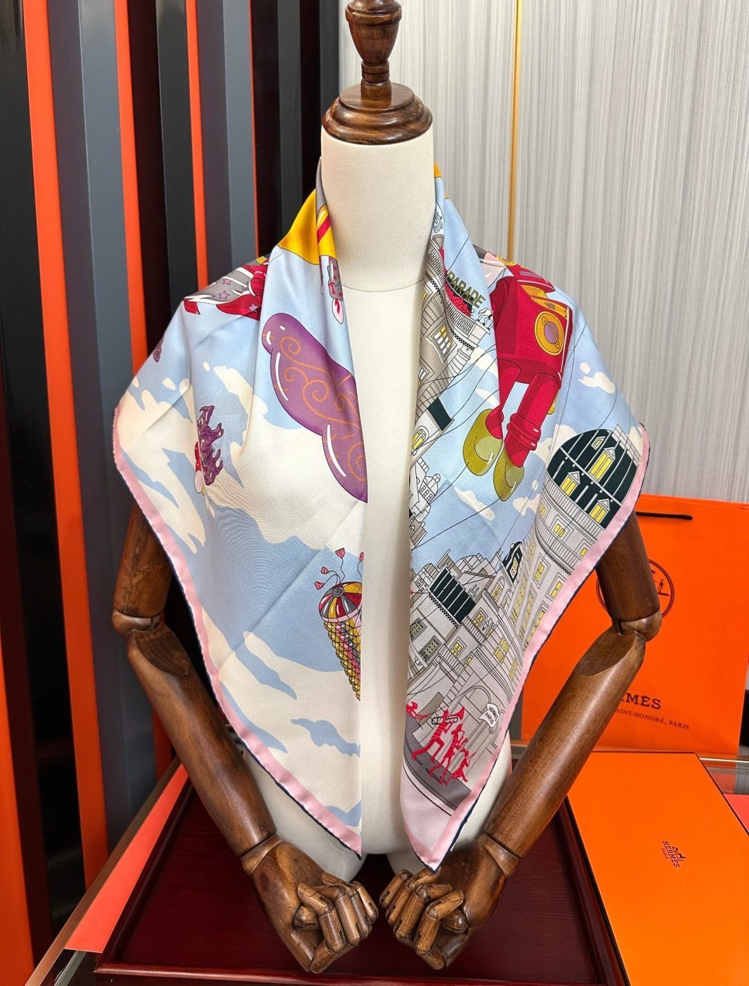 Cheap New Hermes high-quality scarf in 217801, $50 USD- [IB217801] - Replica Hermes Cashmere scarf