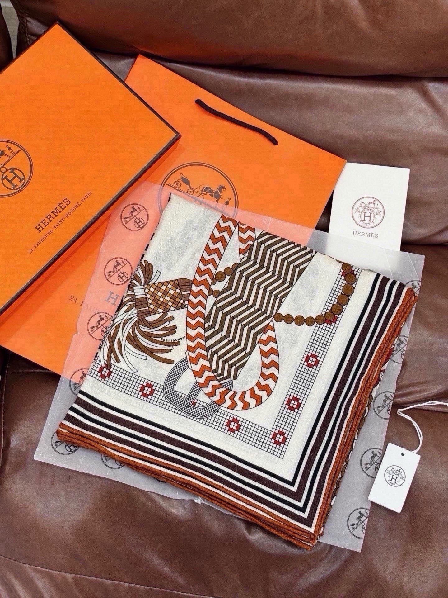 Cheap New Hermes high-quality scarf in 217806, $55 USD- [IB217806] - Replica Hermes Cashmere scarf