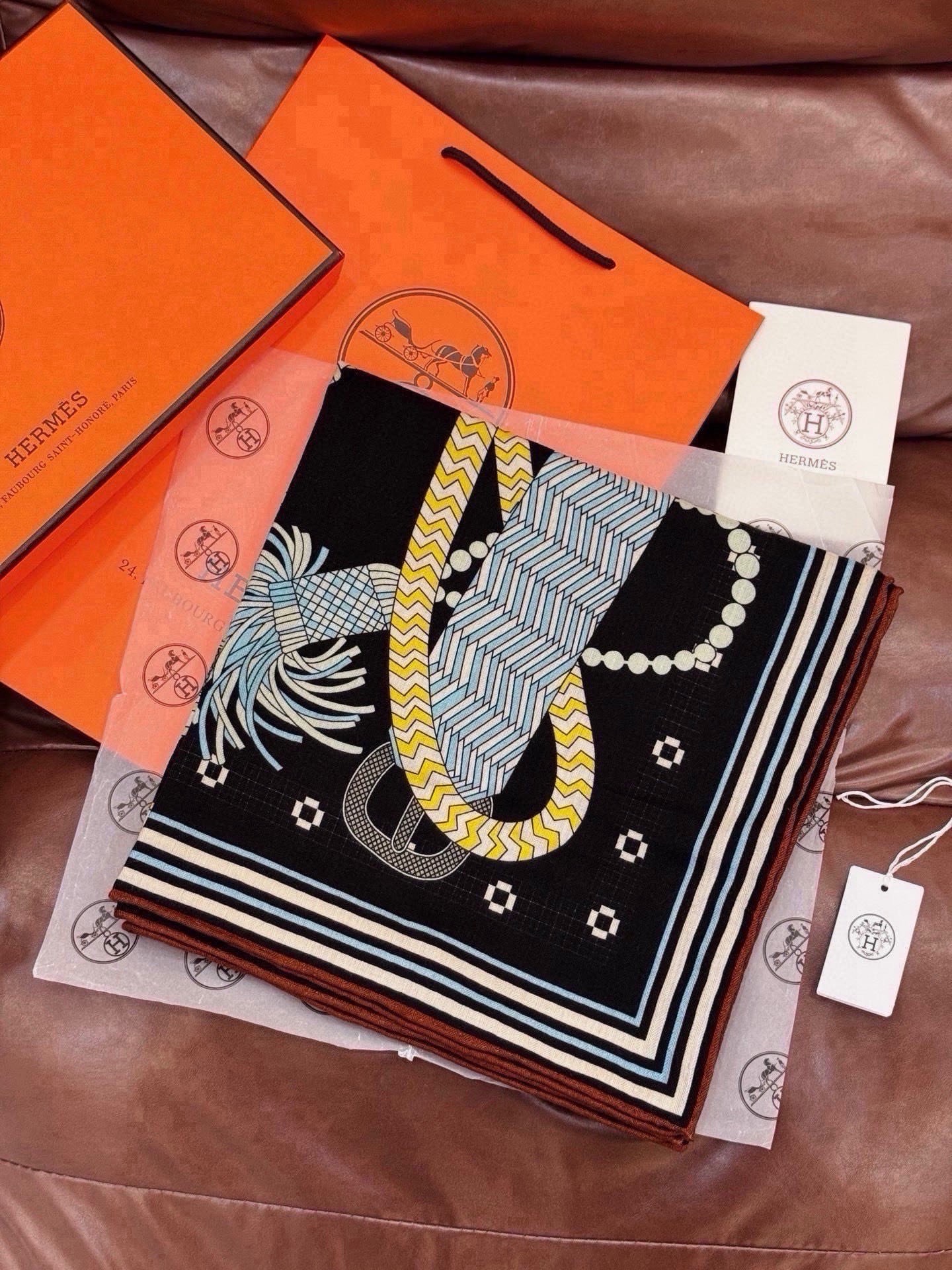 Cheap New Hermes high-quality scarf in 217807, $55 USD- [IB217807] - Replica Hermes Cashmere scarf