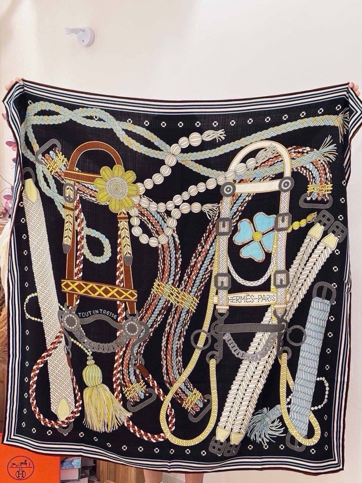 Cheap New Hermes high-quality scarf in 217807, $55 USD- [IB217807] - Replica Hermes Cashmere scarf
