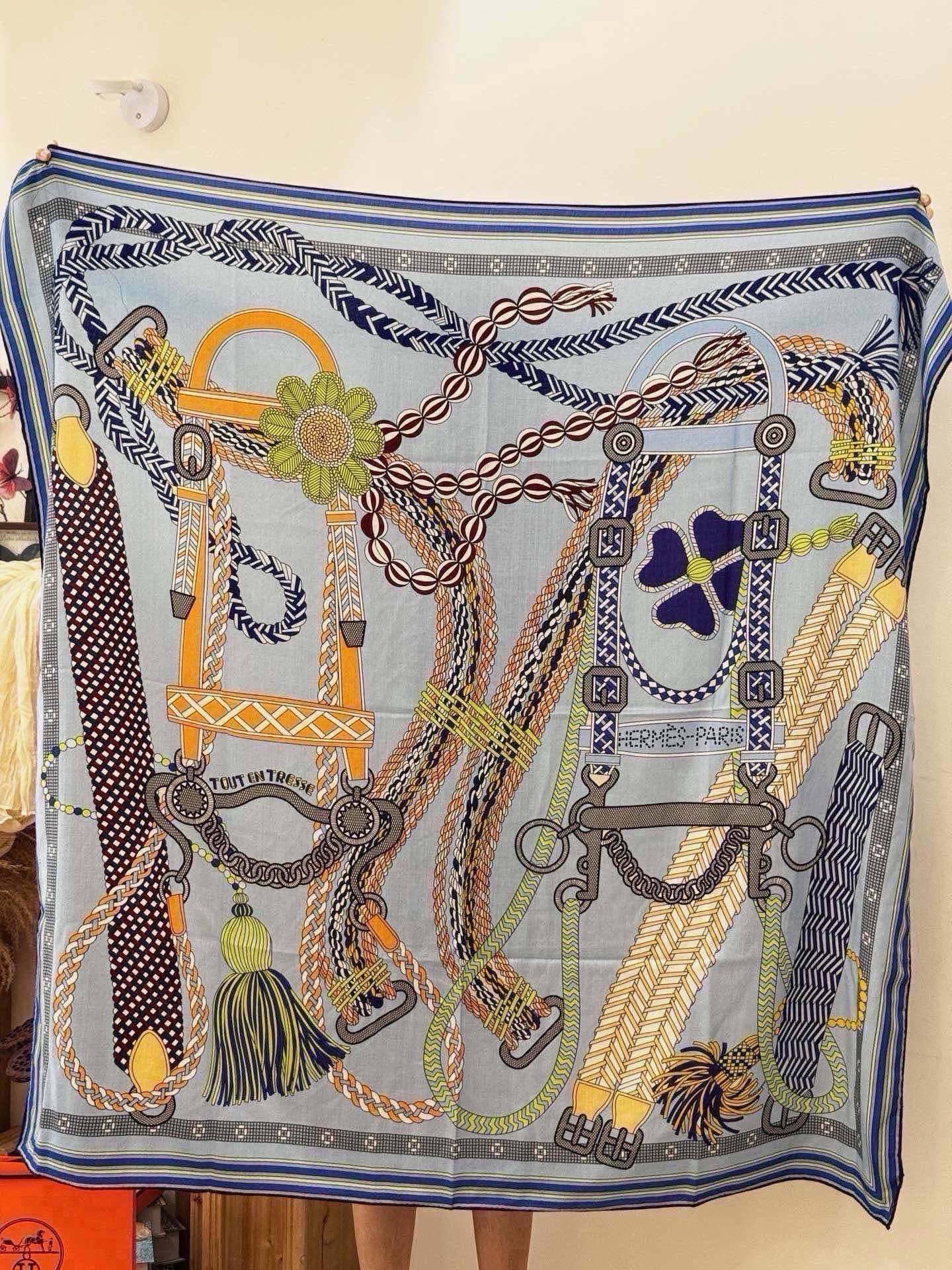 Cheap New Hermes high-quality scarf in 217809, $55 USD- [IB217809] - Replica Hermes Cashmere scarf