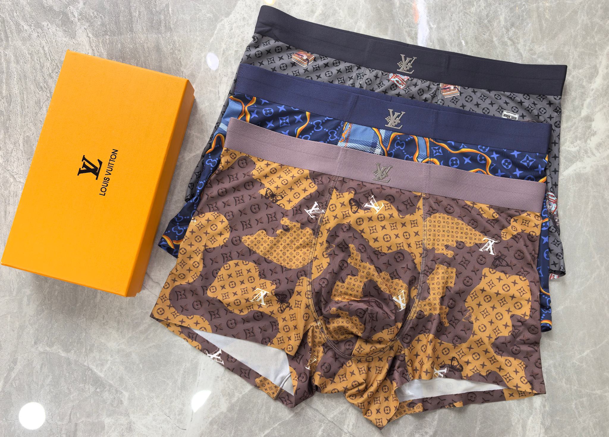 Cheap New Arrivals Louis Vuitton Underwear For Men A Pack in 217811, $30 USD- [IB217811] - Replica Louis Vuitton Underwear