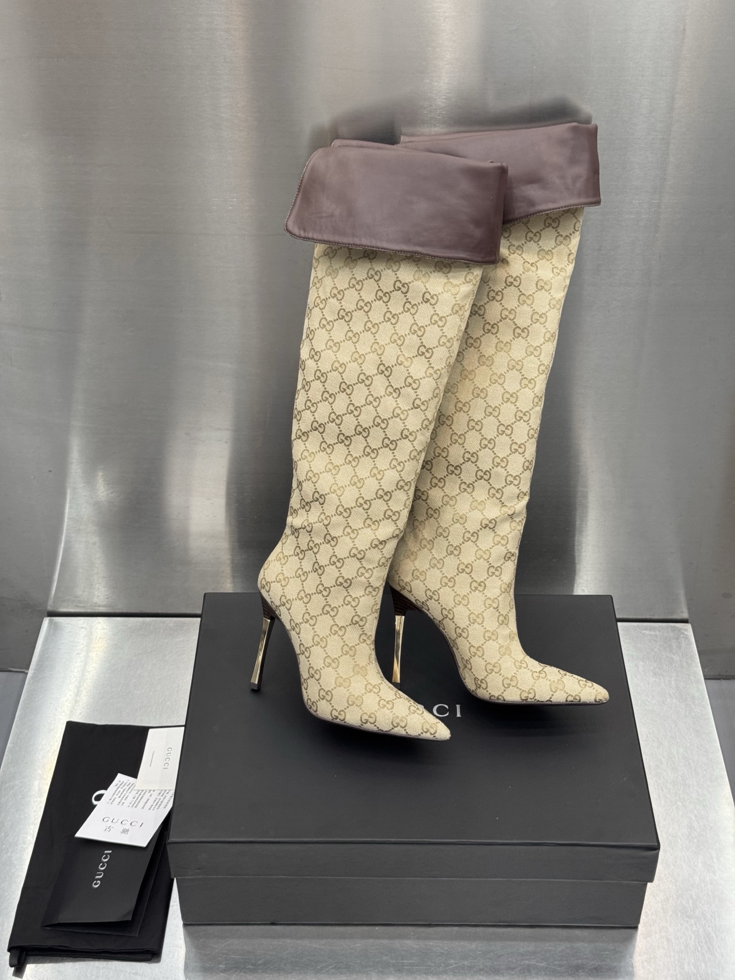 Cheap Gucci Boots For Women in 217843, $135 USD- [IB217843] - Replica Gucci Boots For Women