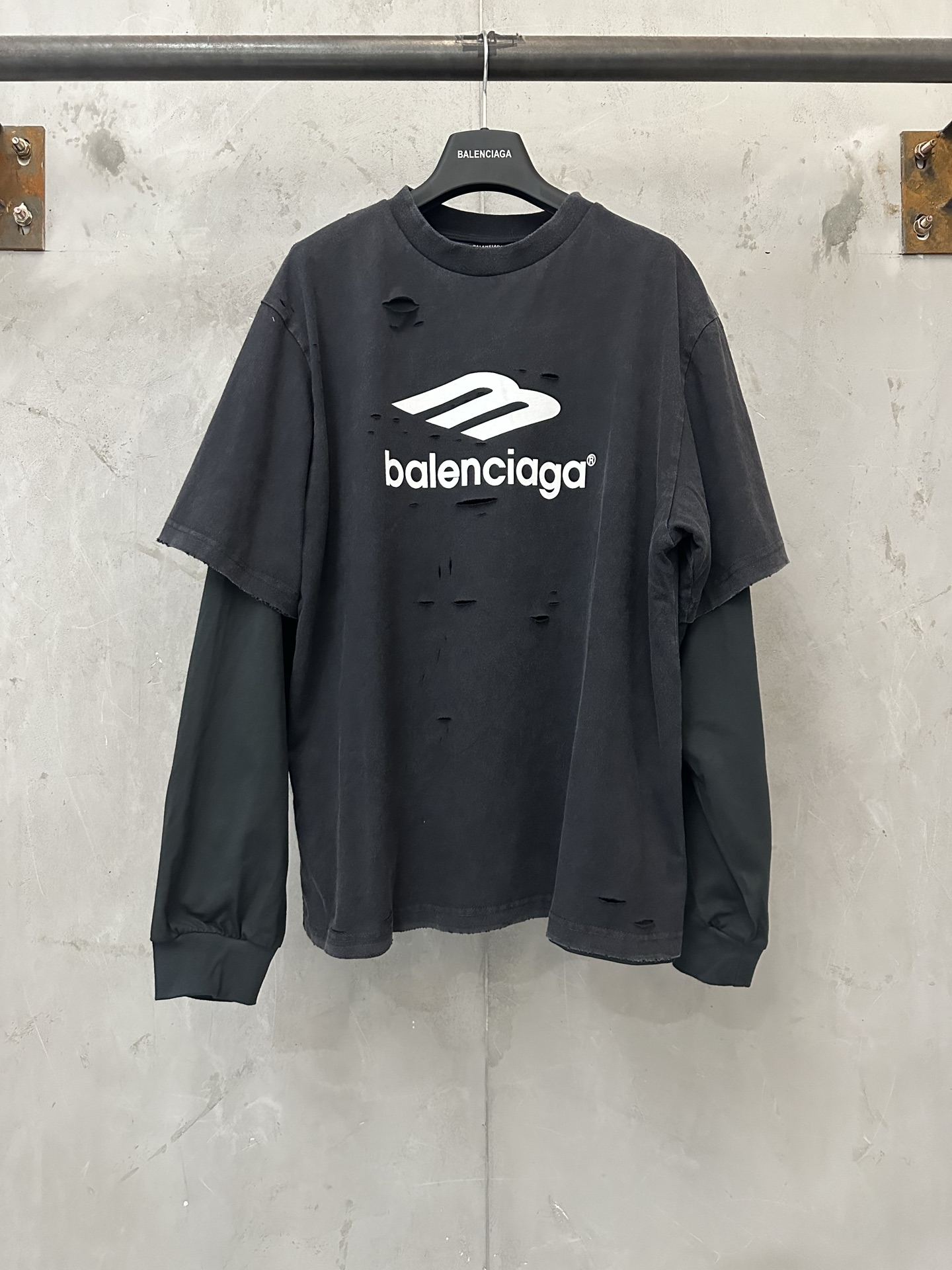 Cheap Balenciaga Long Sleeve T-Shirts in 217883, $50 USD- [IB217883] - Replica Balenciaga Long Sleeve T-Shirts