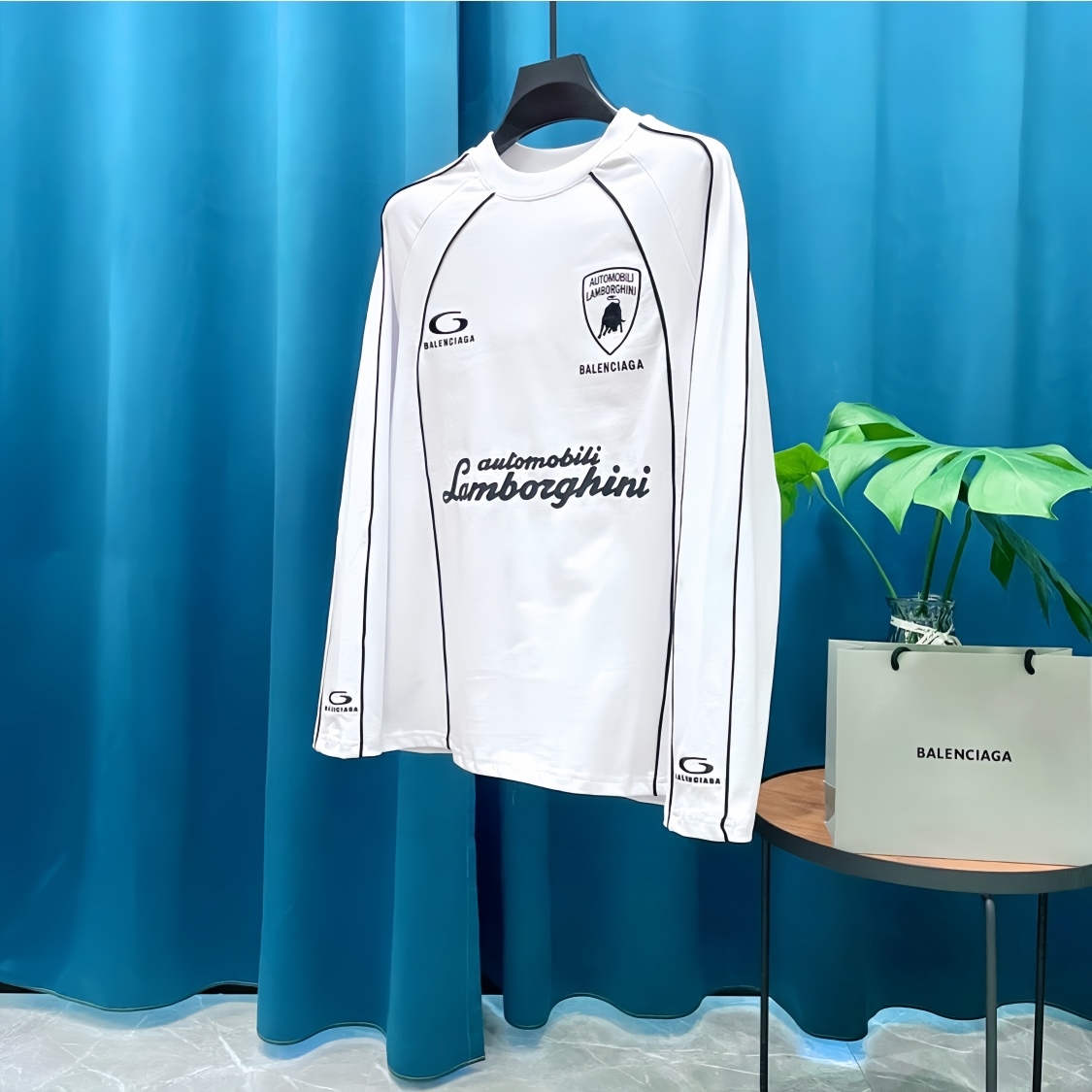 Cheap Balenciaga Long Sleeve T-Shirts in 217901, $30 USD- [IB217901] - Replica Balenciaga Long Sleeve T-Shirts