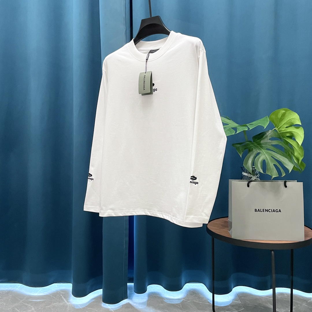 Cheap Balenciaga Long Sleeve T-Shirts in 217904, $30 USD- [IB217904] - Replica Balenciaga Long Sleeve T-Shirts