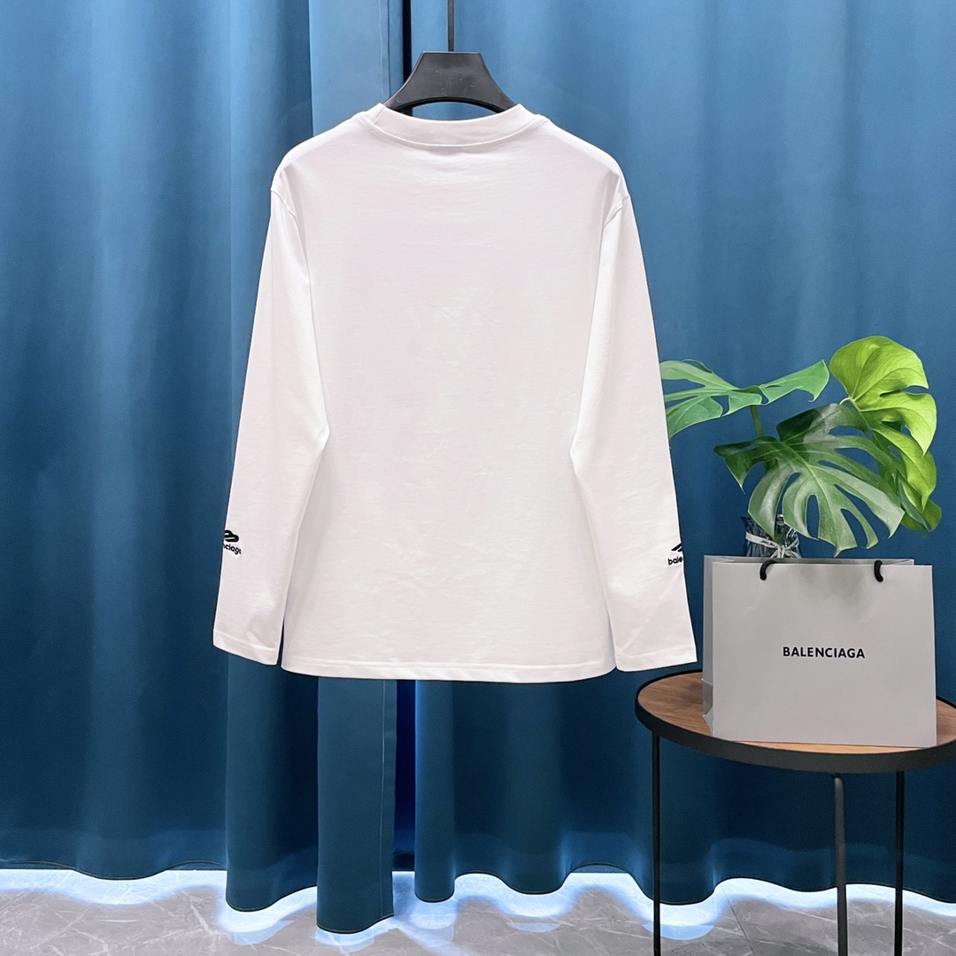 Cheap Balenciaga Long Sleeve T-Shirts in 217904, $30 USD- [IB217904] - Replica Balenciaga Long Sleeve T-Shirts