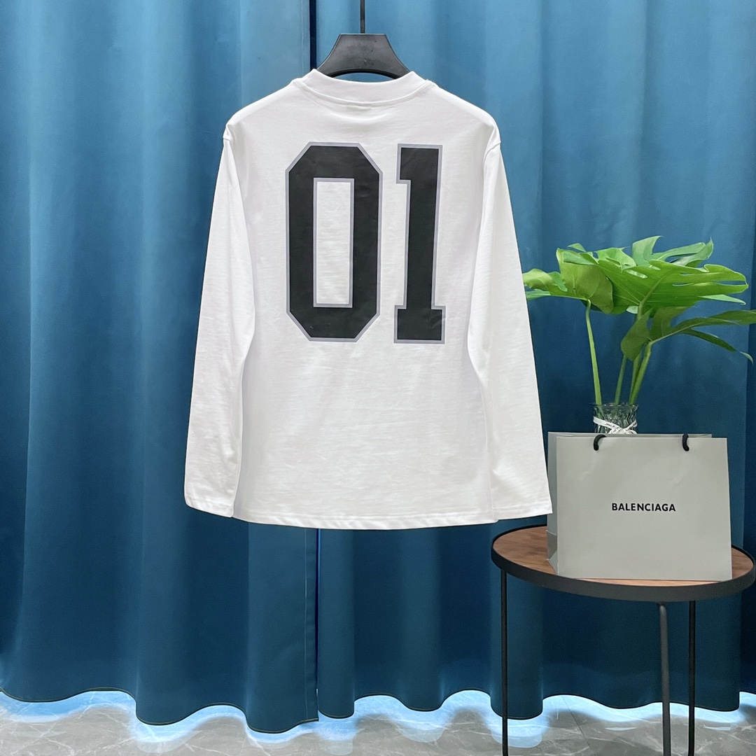 Cheap Balenciaga Long Sleeve T-Shirts in 217905, $30 USD- [IB217905] - Replica Balenciaga Long Sleeve T-Shirts