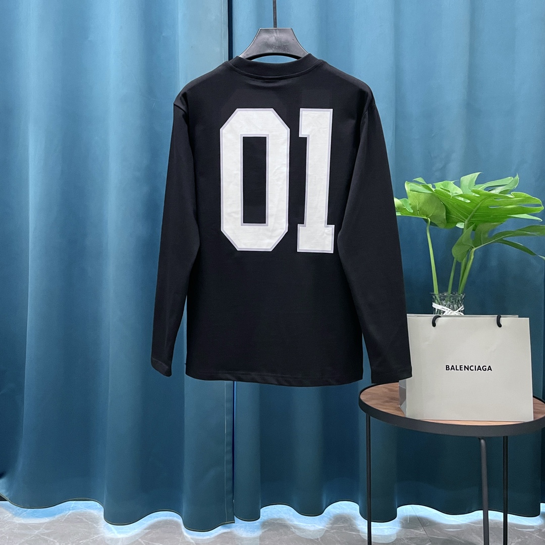 Cheap Balenciaga Long Sleeve T-Shirts in 217906, $30 USD- [IB217906] - Replica Balenciaga Long Sleeve T-Shirts