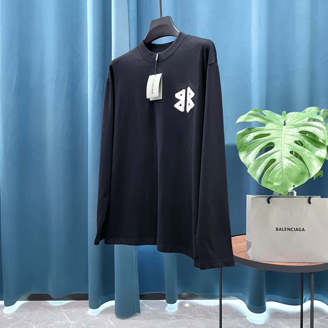 Cheap Balenciaga Long Sleeve T-Shirts in 217907, $30 USD- [IB217907] - Replica Balenciaga Long Sleeve T-Shirts