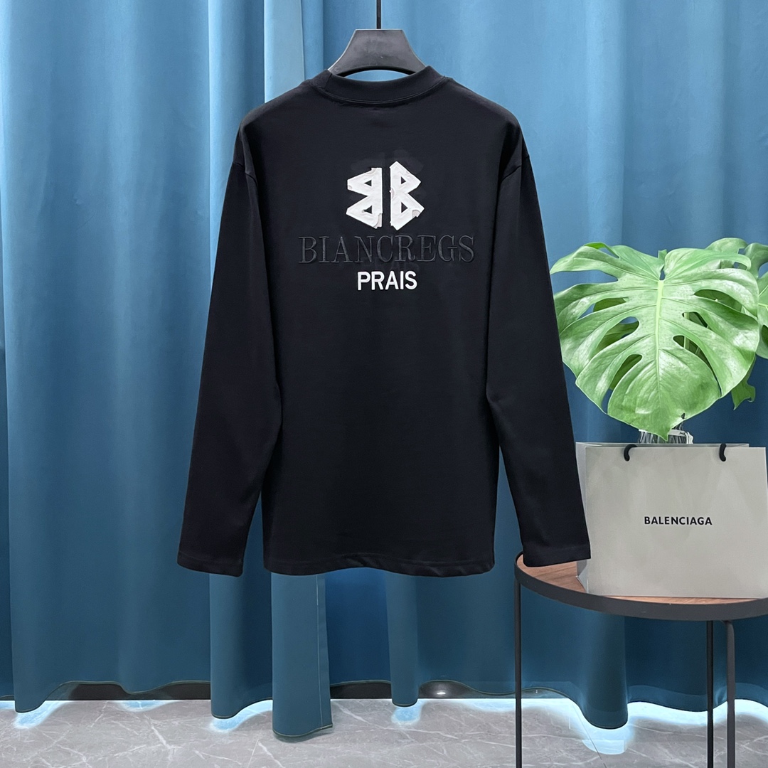 Cheap Balenciaga Long Sleeve T-Shirts in 217907, $30 USD- [IB217907] - Replica Balenciaga Long Sleeve T-Shirts
