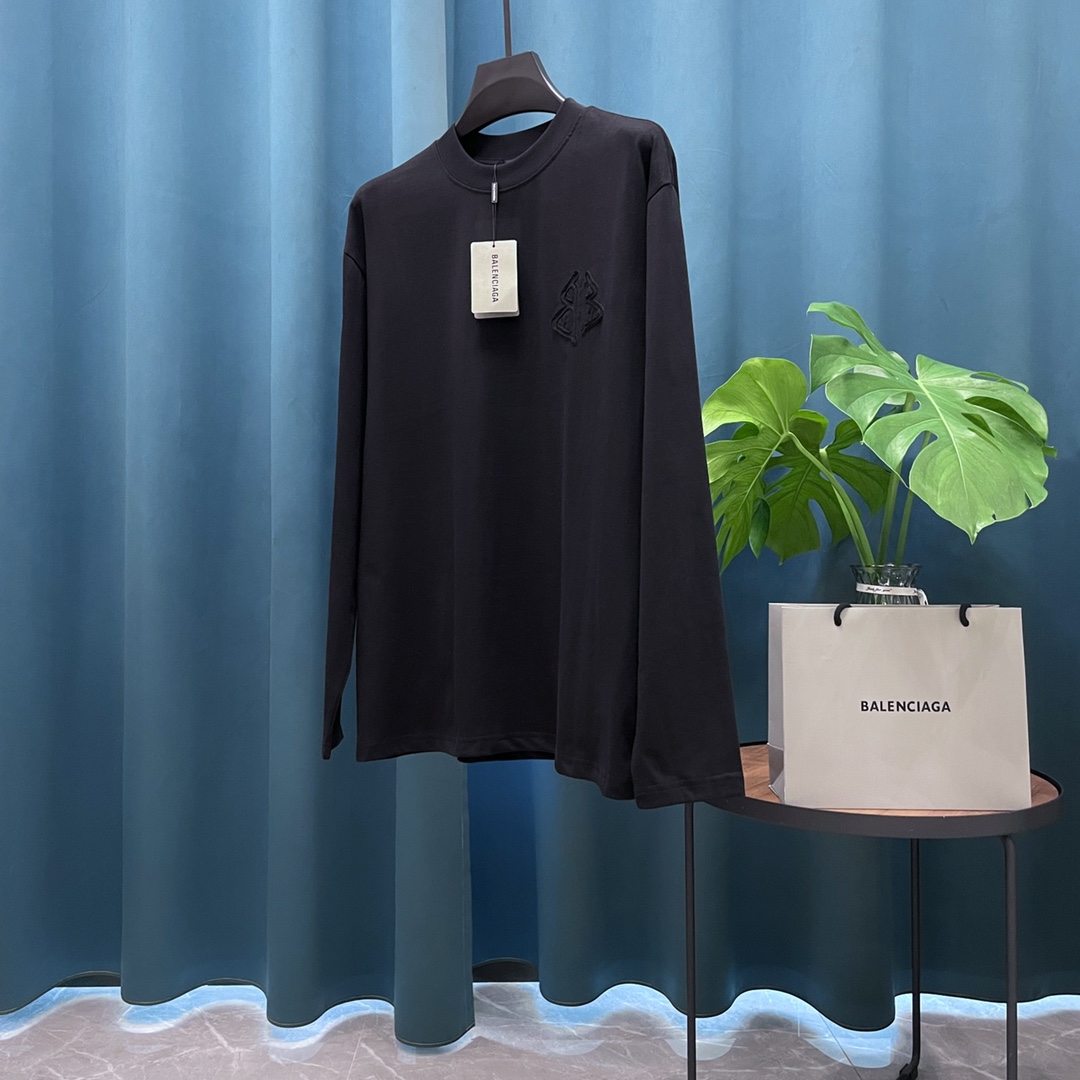 Cheap Balenciaga Long Sleeve T-Shirts in 217909, $30 USD- [IB217909] - Replica Balenciaga Long Sleeve T-Shirts