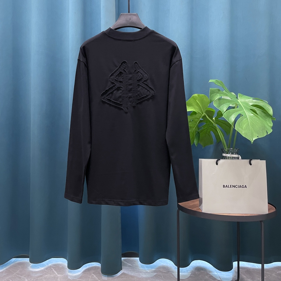 Cheap Balenciaga Long Sleeve T-Shirts in 217909, $30 USD- [IB217909] - Replica Balenciaga Long Sleeve T-Shirts