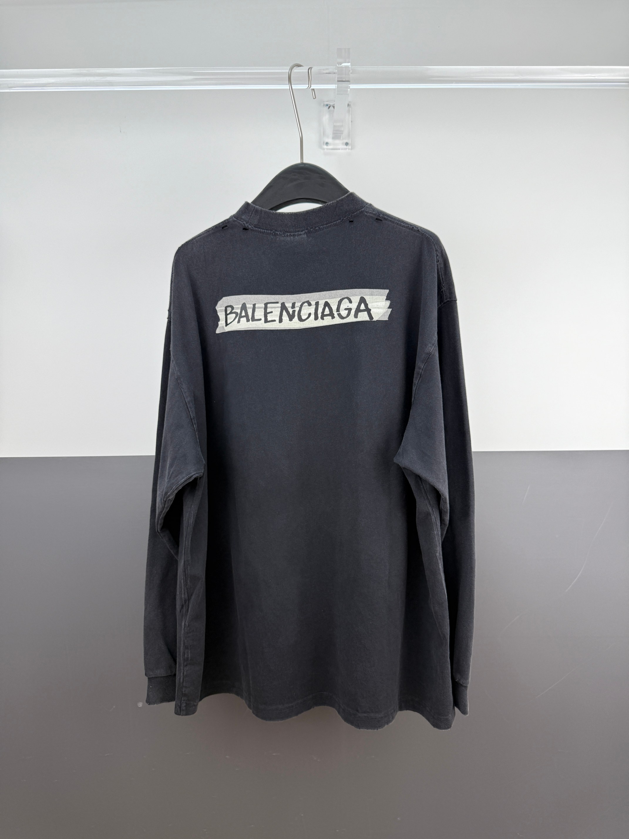 Cheap Balenciaga Long Sleeve T-Shirts in 217914, $40 USD- [IB217914] - Replica Balenciaga Long Sleeve T-Shirts