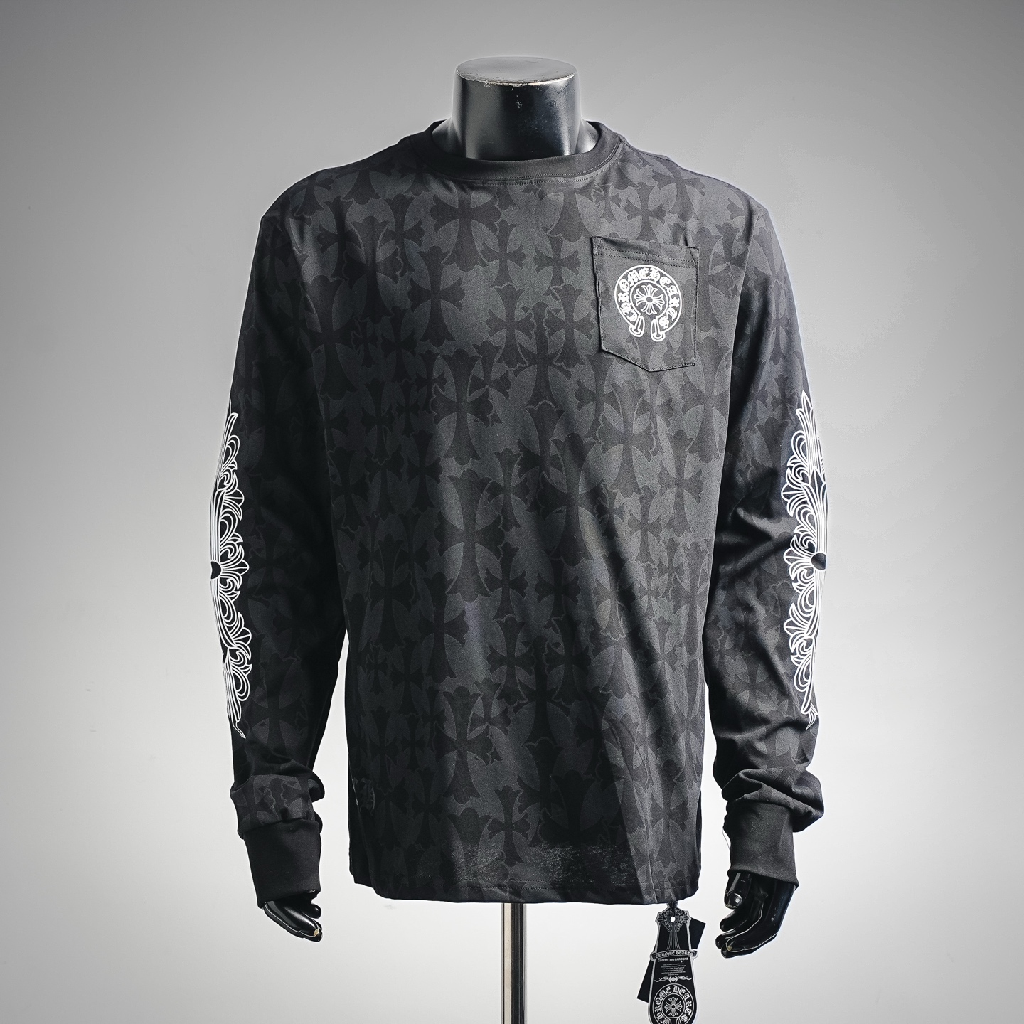 Cheap Chrome Hearts Long-Sleeved T-shirts in 218011, $50 USD- [IB218011] - Replica Chrome Hearts Long-Sleeved T-shirts