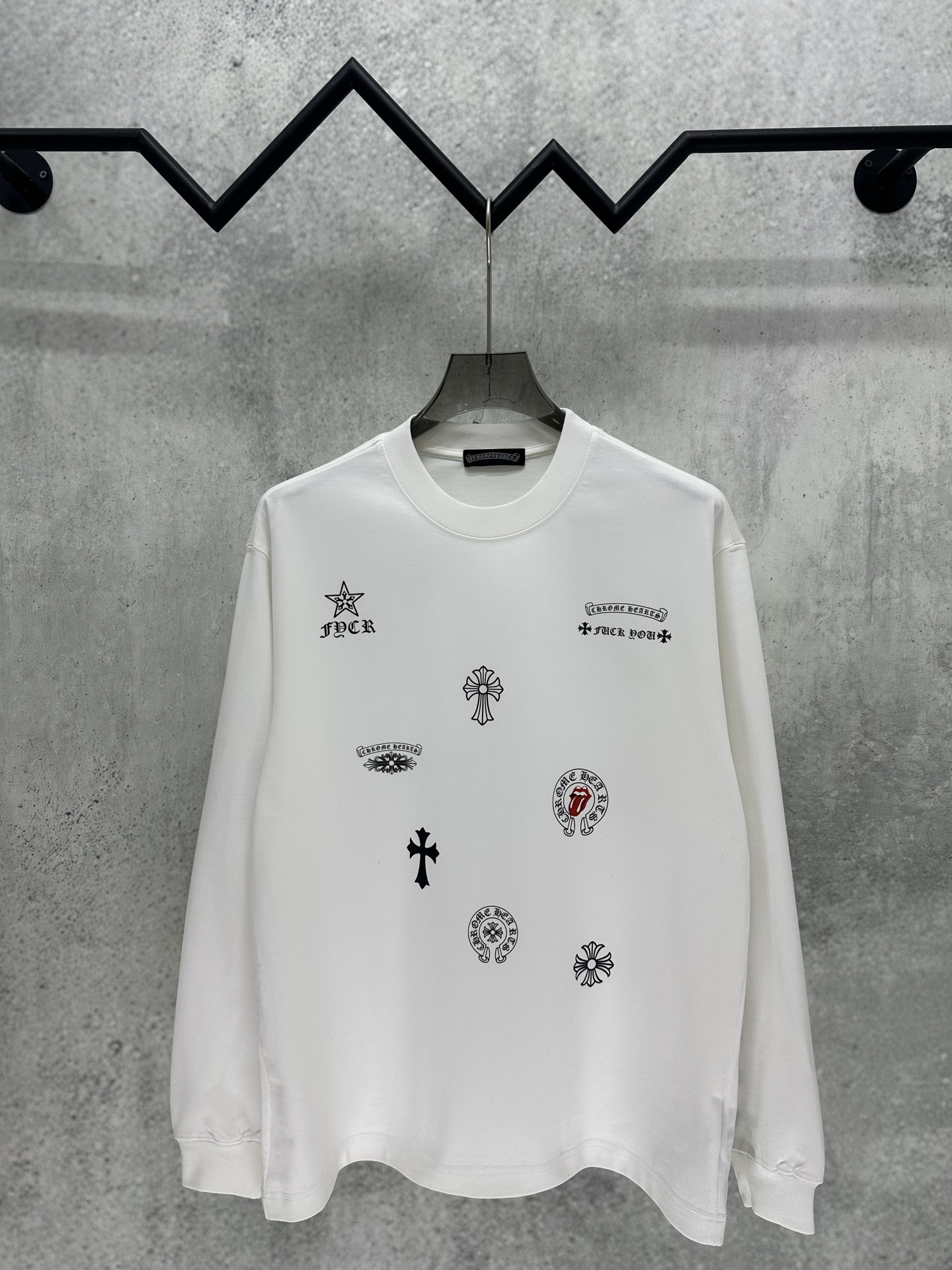 Cheap Chrome Hearts Long-Sleeved T-shirts in 218045, $40 USD- [IB218045] - Replica Chrome Hearts Long-Sleeved T-shirts