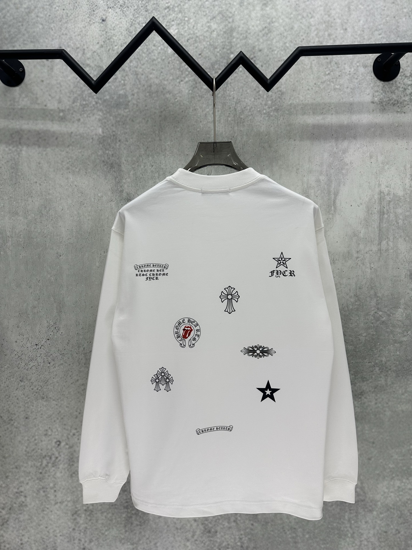Cheap Chrome Hearts Long-Sleeved T-shirts in 218045, $40 USD- [IB218045] - Replica Chrome Hearts Long-Sleeved T-shirts