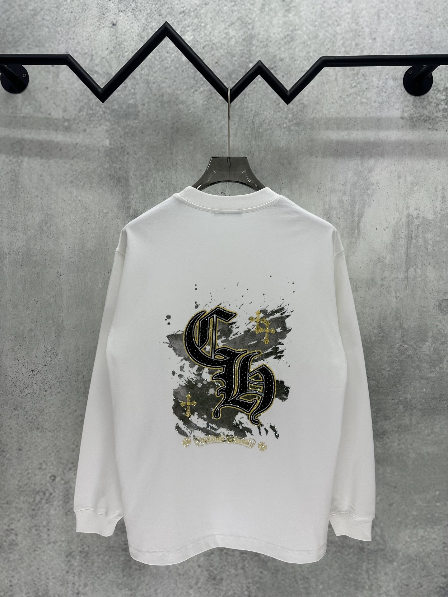 Cheap Chrome Hearts Long-Sleeved T-shirts in 218047, $40 USD- [IB218047] - Replica Chrome Hearts Long-Sleeved T-shirts