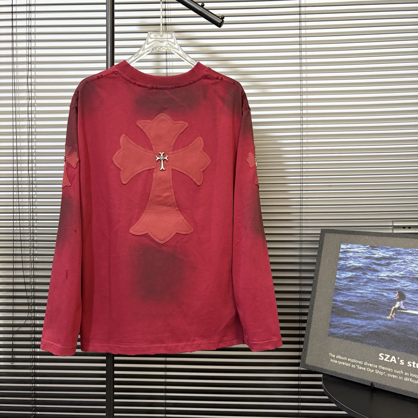 Cheap Chrome Hearts Long-Sleeved T-shirts in 218056, $45 USD- [IB218056] - Replica Chrome Hearts Long-Sleeved T-shirts