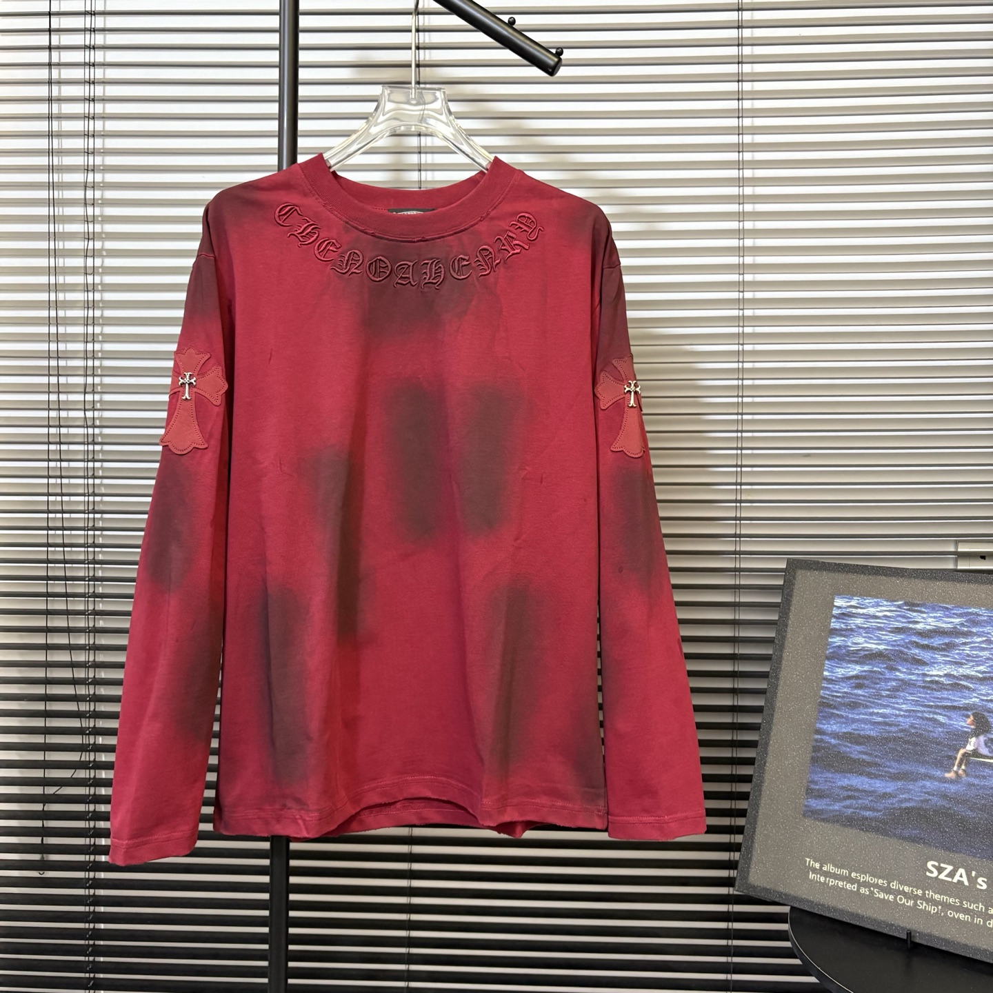 Cheap Chrome Hearts Long-Sleeved T-shirts in 218056, $45 USD- [IB218056] - Replica Chrome Hearts Long-Sleeved T-shirts