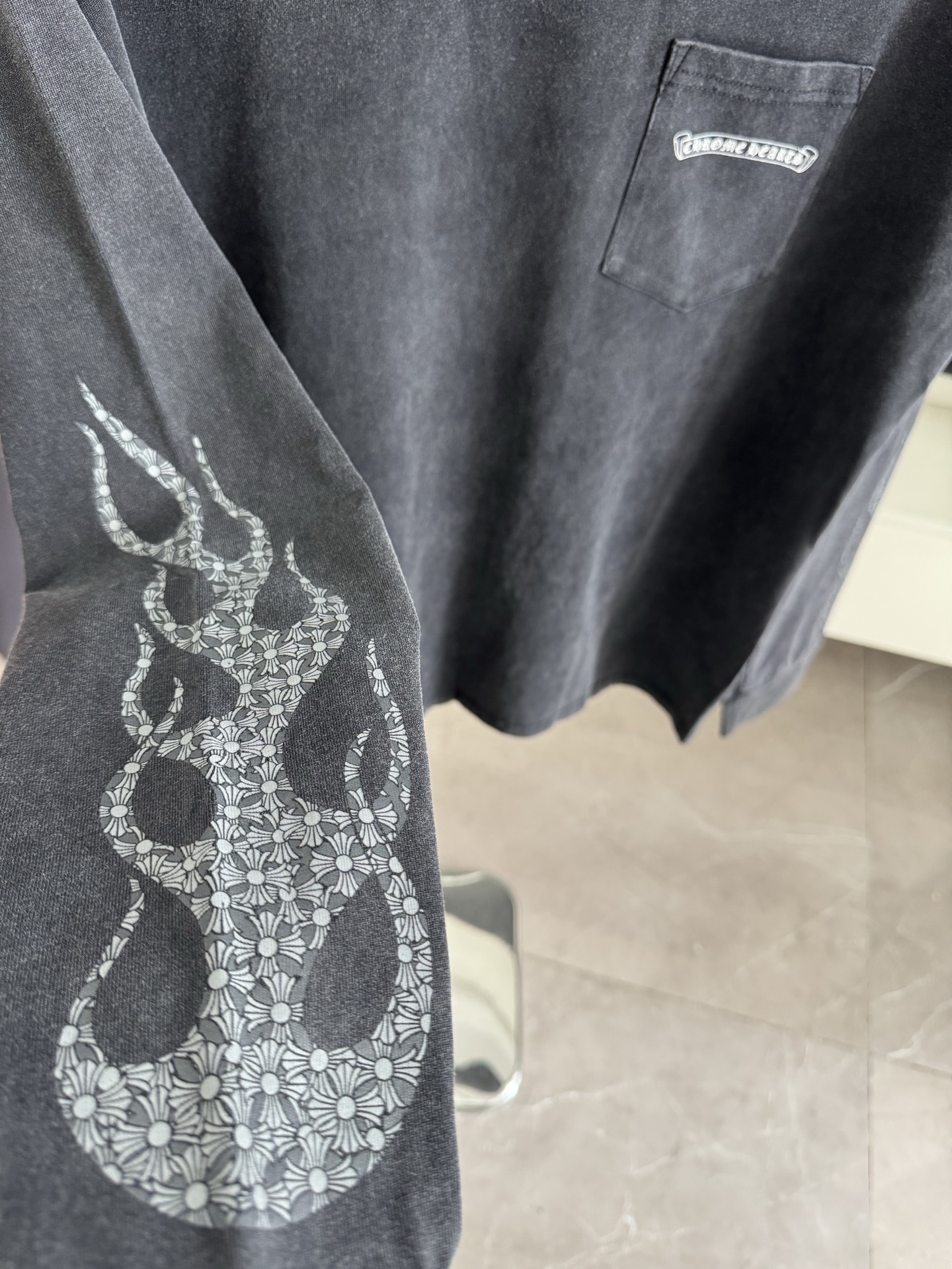 Cheap Chrome Hearts Long-Sleeved T-shirts in 218064, $45 USD- [IB218064] - Replica Chrome Hearts Long-Sleeved T-shirts