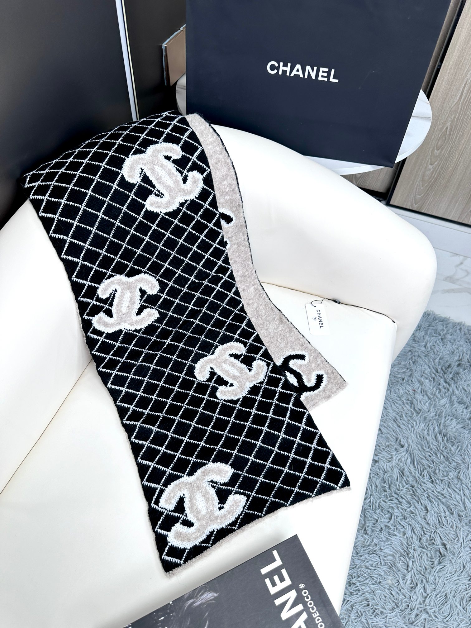 Cheap Chanel Scarf in 218108, $50 USD- [IB218108] - Replica Chanel Scarf