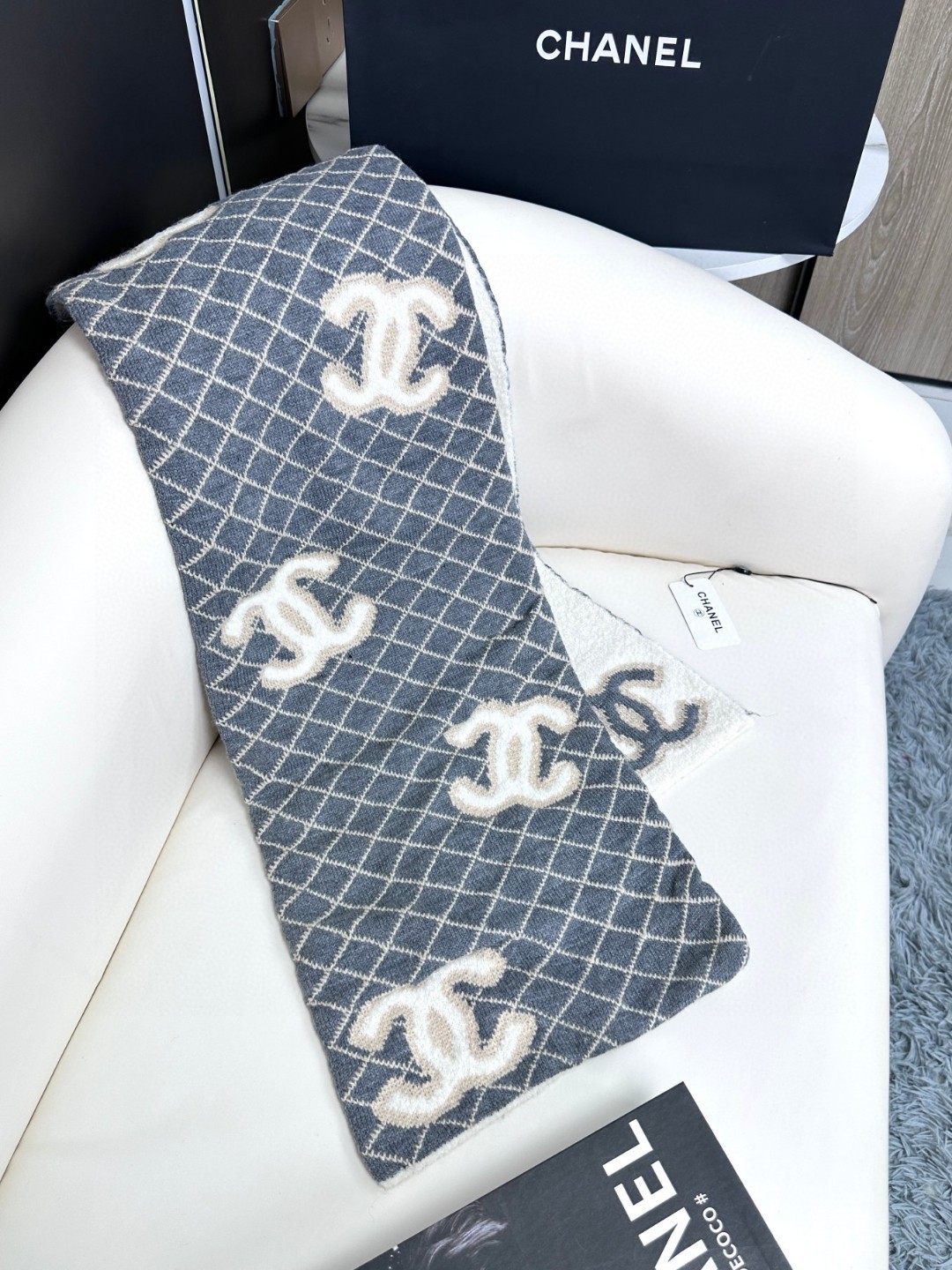 Cheap Chanel Scarf in 218109, $50 USD- [IB218109] - Replica Chanel Scarf