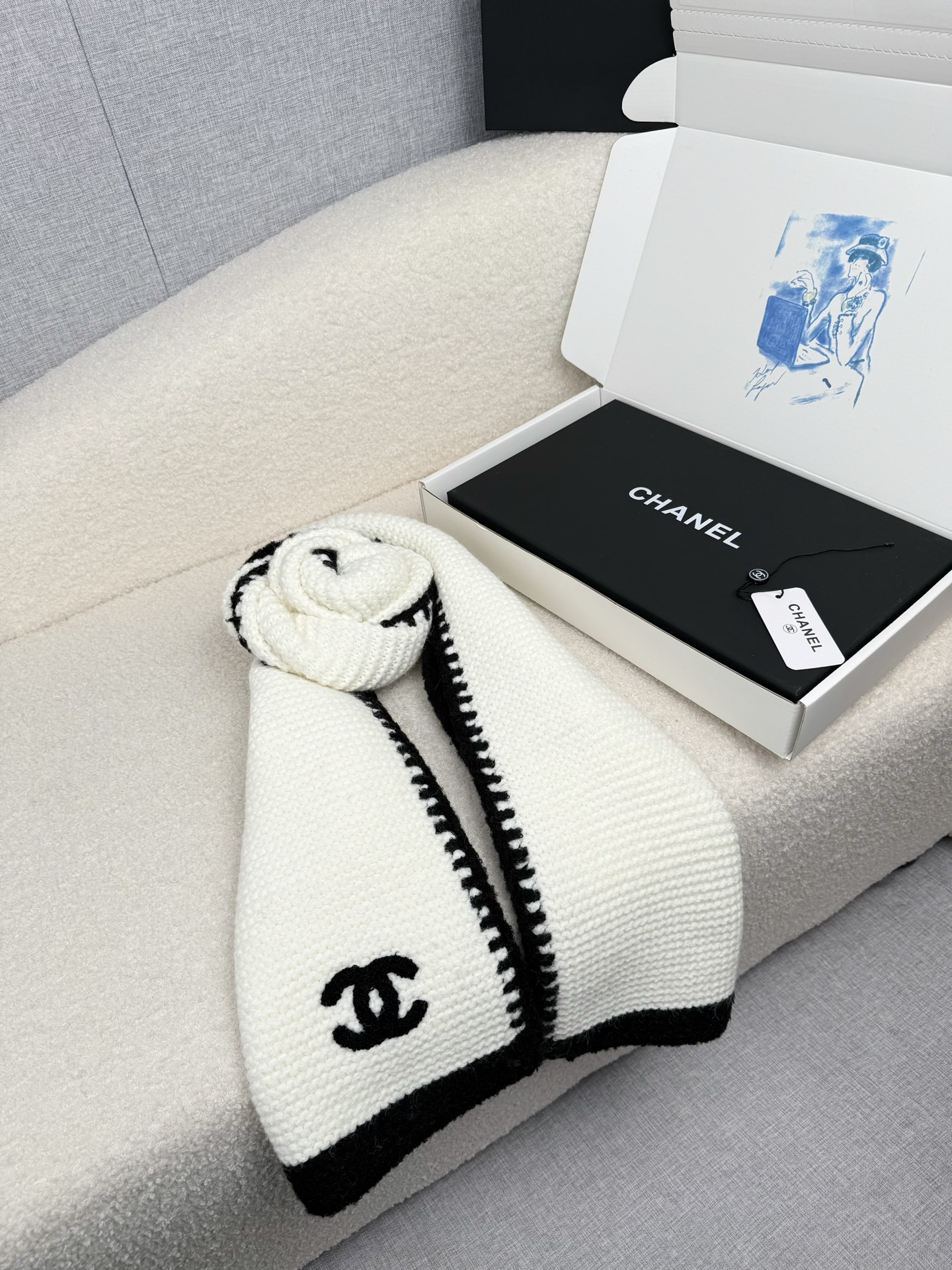 Cheap Chanel Scarf in 218111, $50 USD- [IB218111] - Replica Chanel Scarf