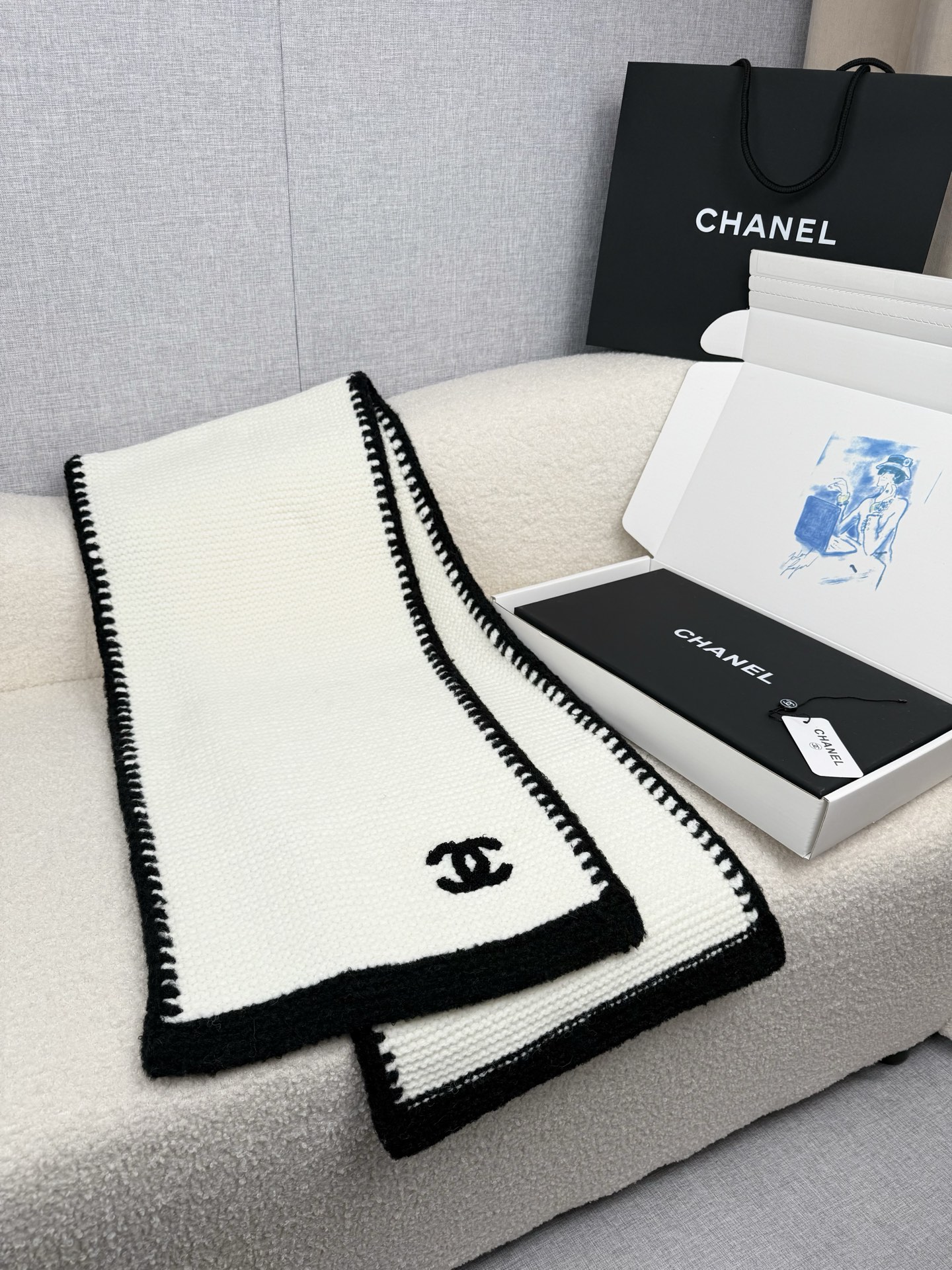 Cheap Chanel Scarf in 218111, $50 USD- [IB218111] - Replica Chanel Scarf
