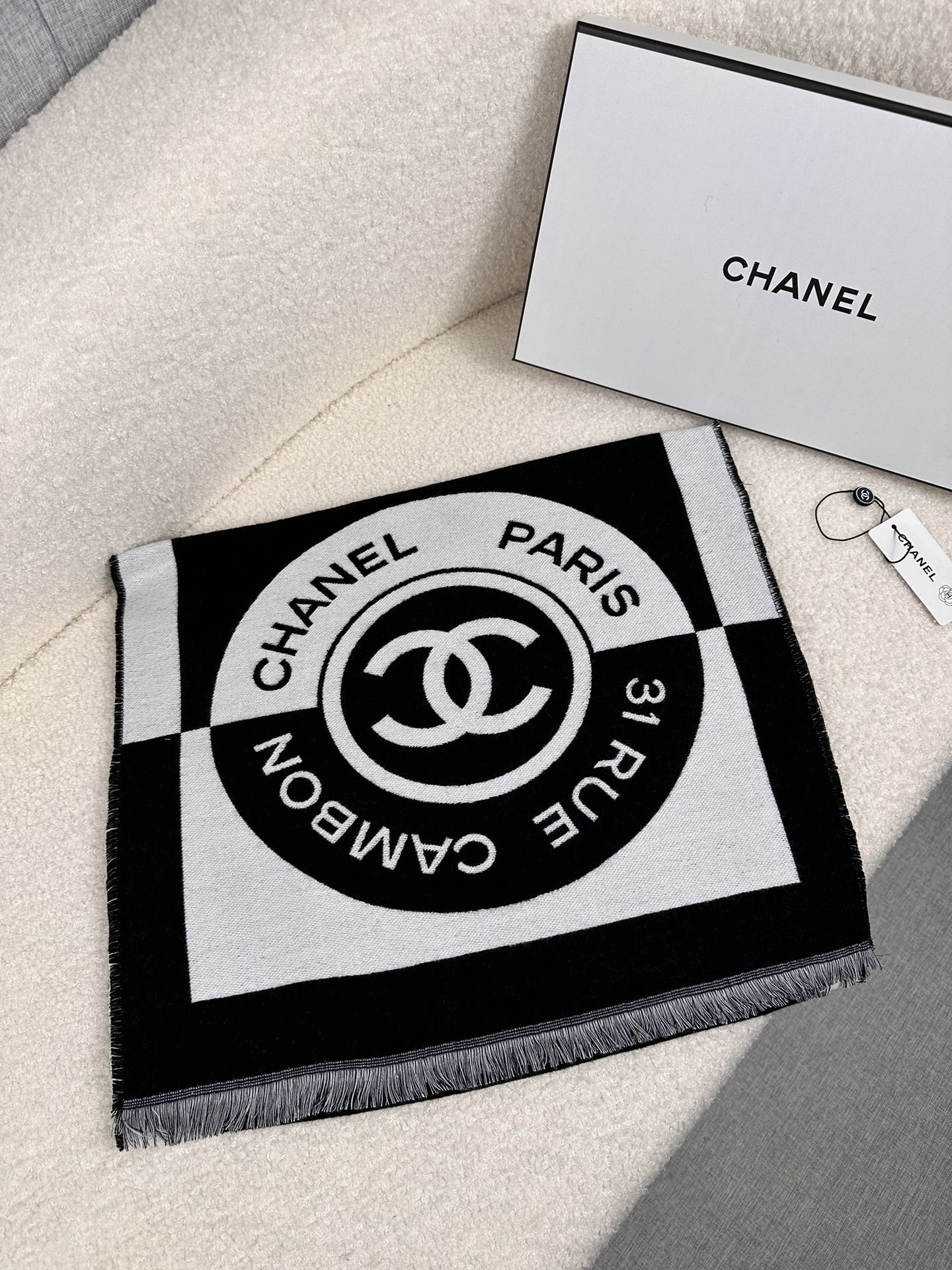 Cheap Chanel Scarf in 218112, $55 USD- [IB218112] - Replica Chanel Scarf