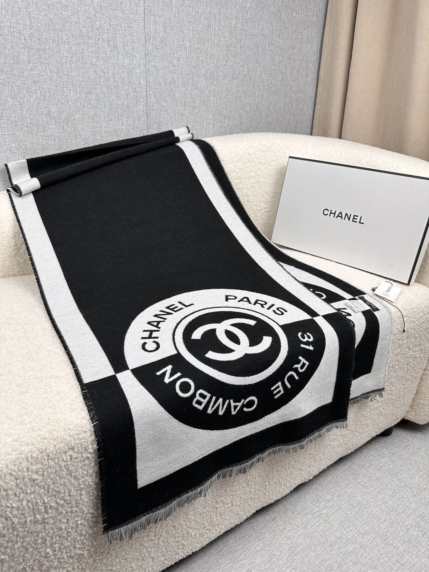 Cheap Chanel Scarf in 218112, $55 USD- [IB218112] - Replica Chanel Scarf