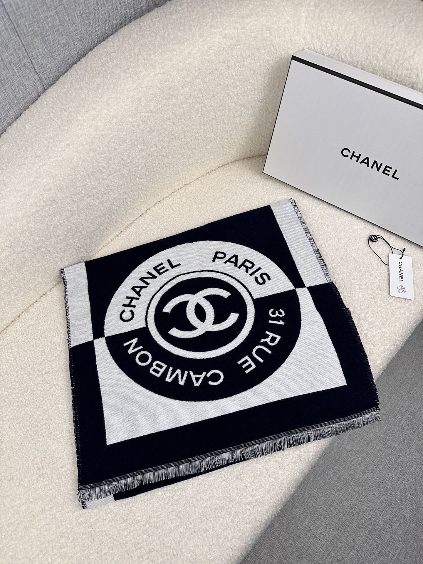 Cheap Chanel Scarf in 218114, $55 USD- [IB218114] - Replica Chanel Scarf