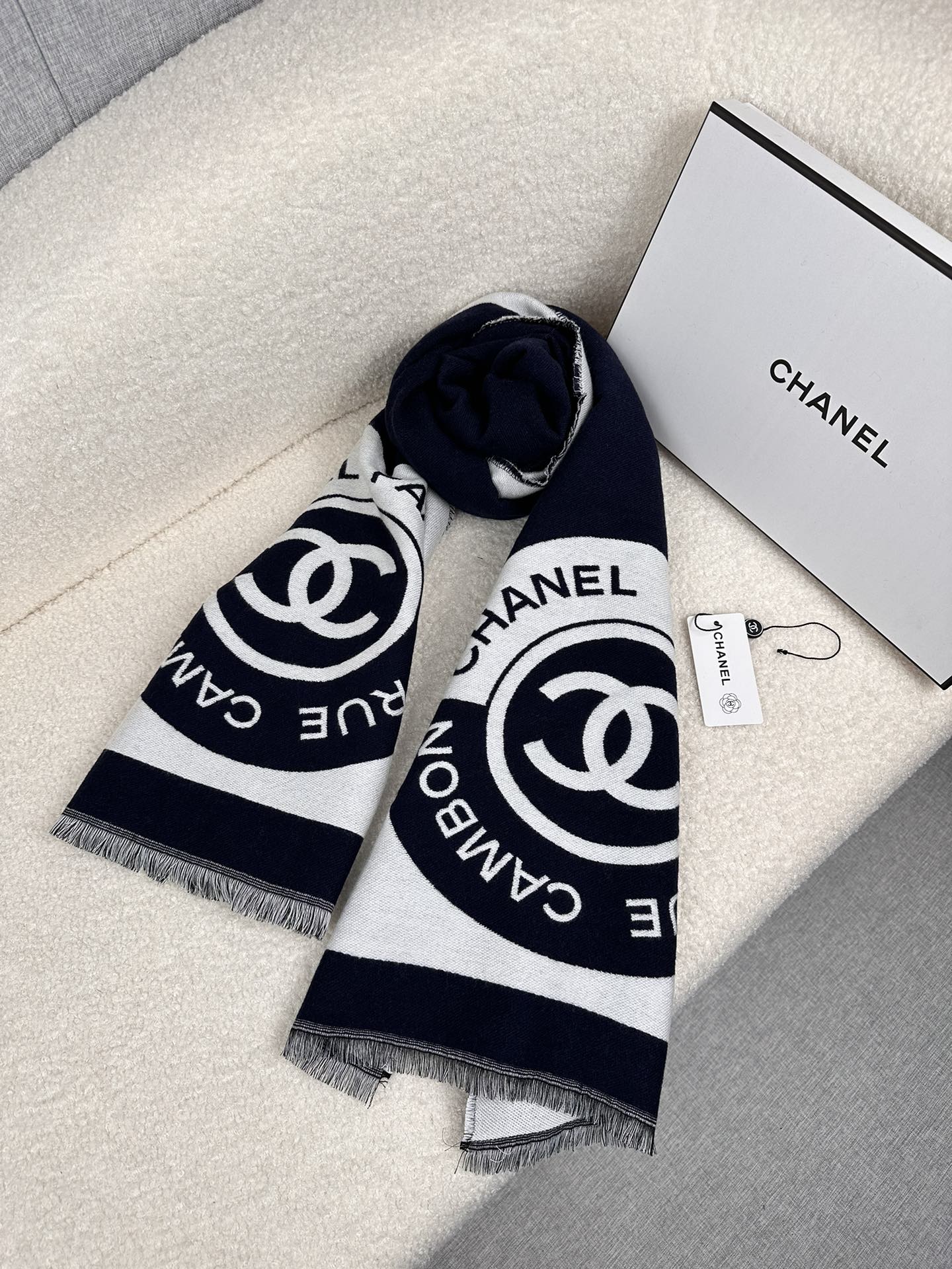 Cheap Chanel Scarf in 218114, $55 USD- [IB218114] - Replica Chanel Scarf