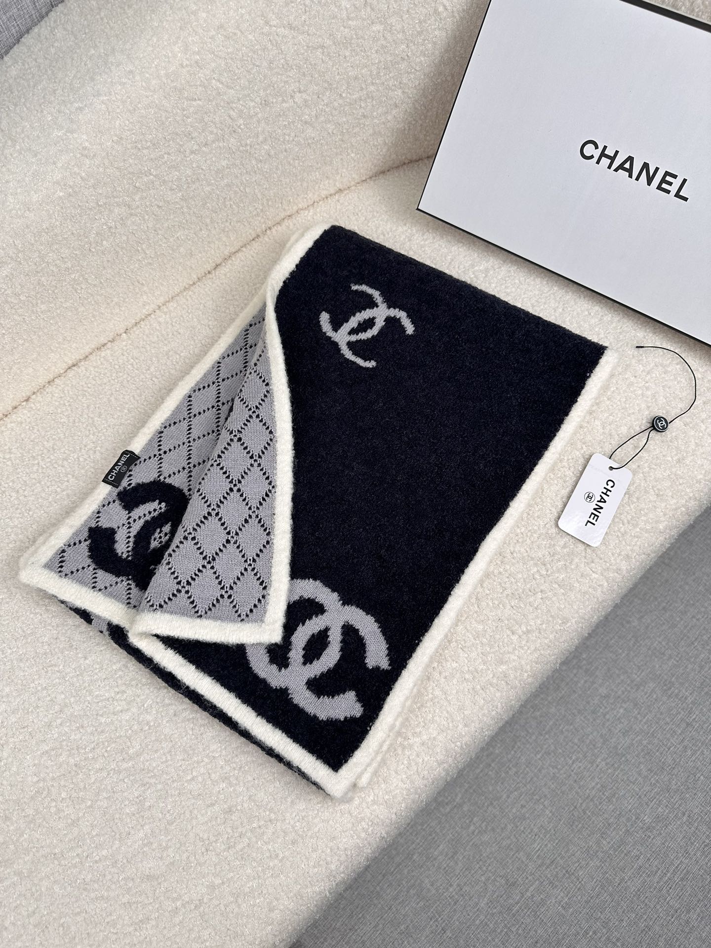 Cheap Chanel Scarf in 218115, $55 USD- [IB218115] - Replica Chanel Scarf