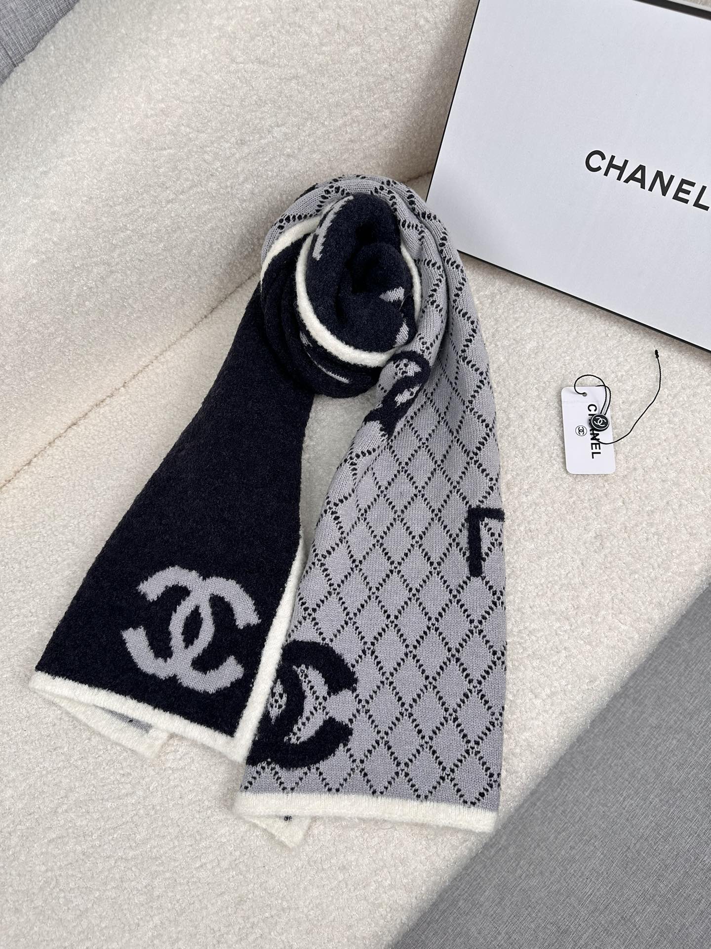 Cheap Chanel Scarf in 218115, $55 USD- [IB218115] - Replica Chanel Scarf