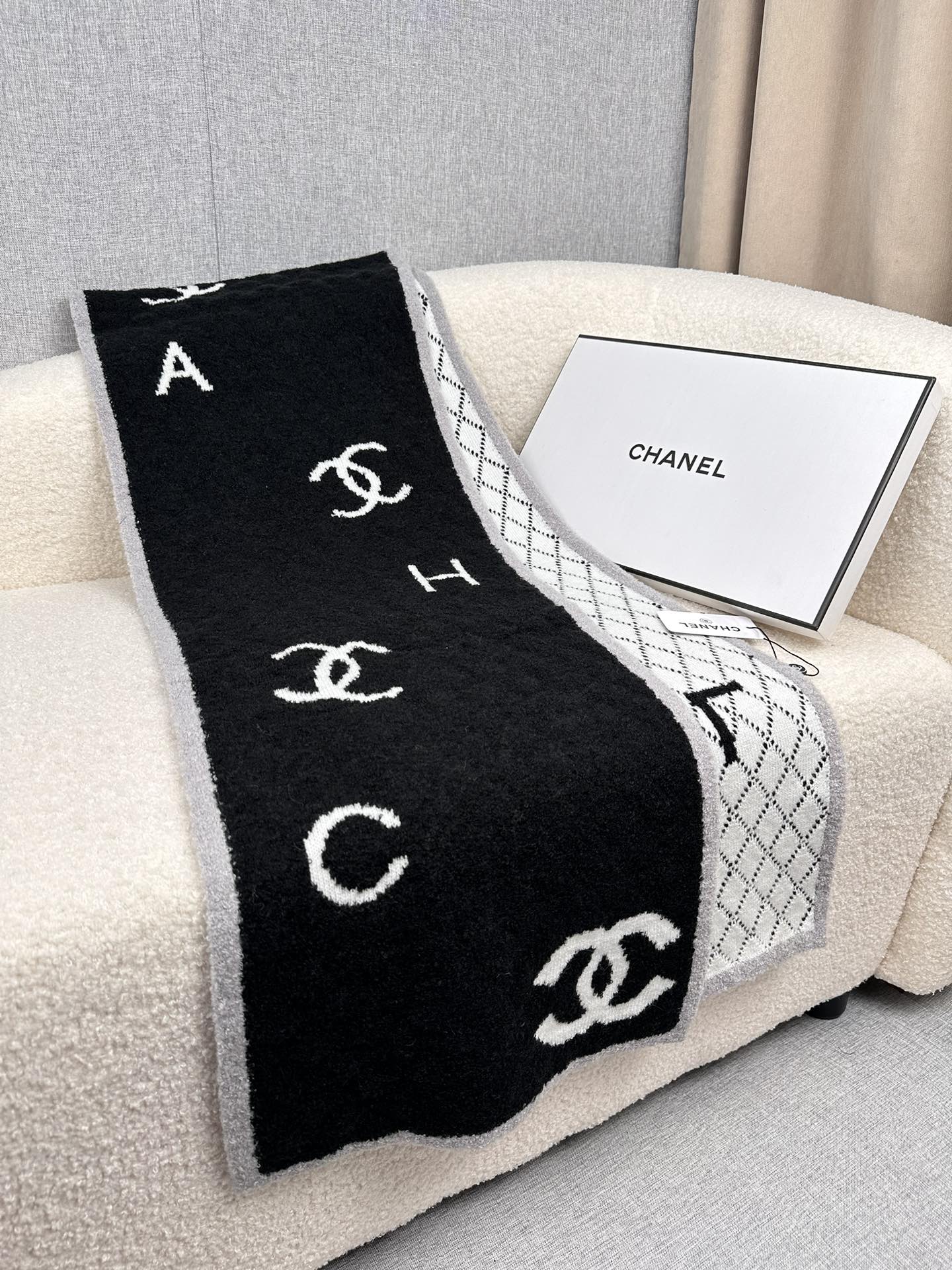 Cheap Chanel Scarf in 218116, $55 USD- [IB218116] - Replica Chanel Scarf