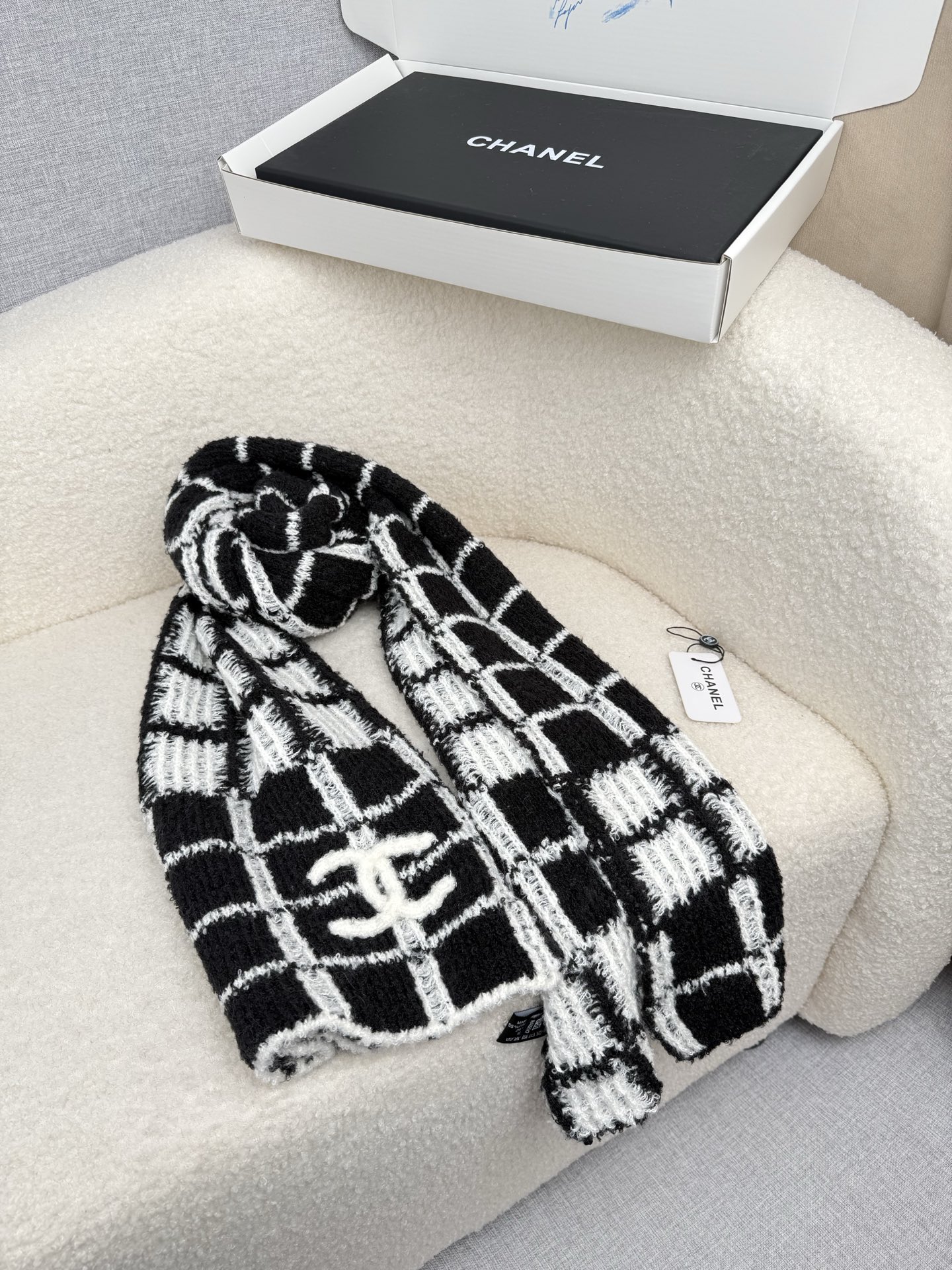 Cheap Chanel Scarf in 218117, $55 USD- [IB218117] - Replica Chanel Scarf