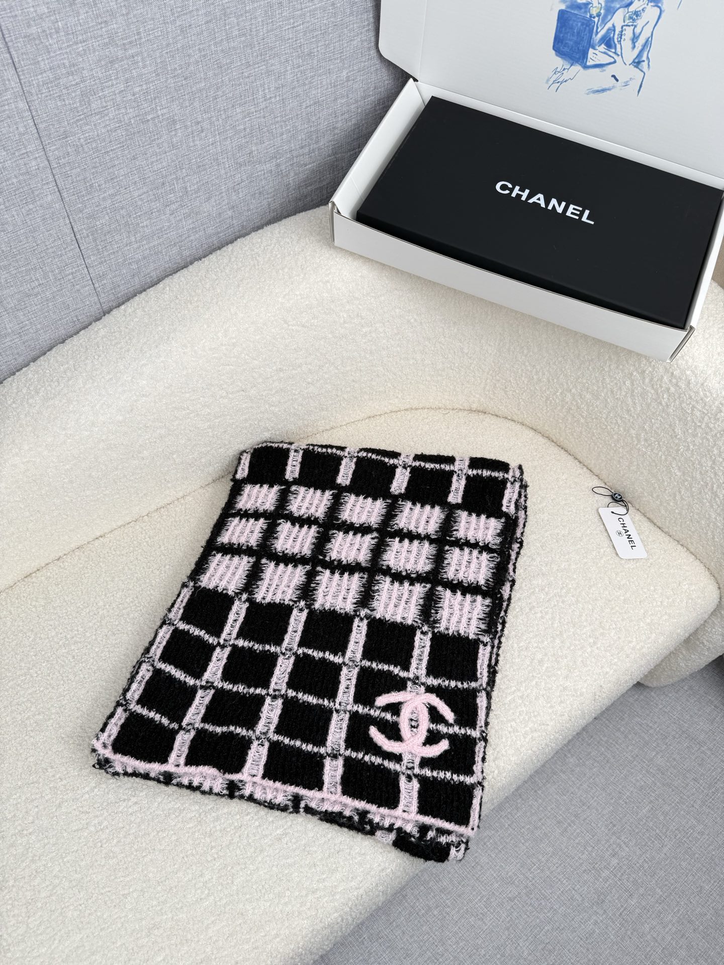 Cheap Chanel Scarf in 218118, $55 USD- [IB218118] - Replica Chanel Scarf