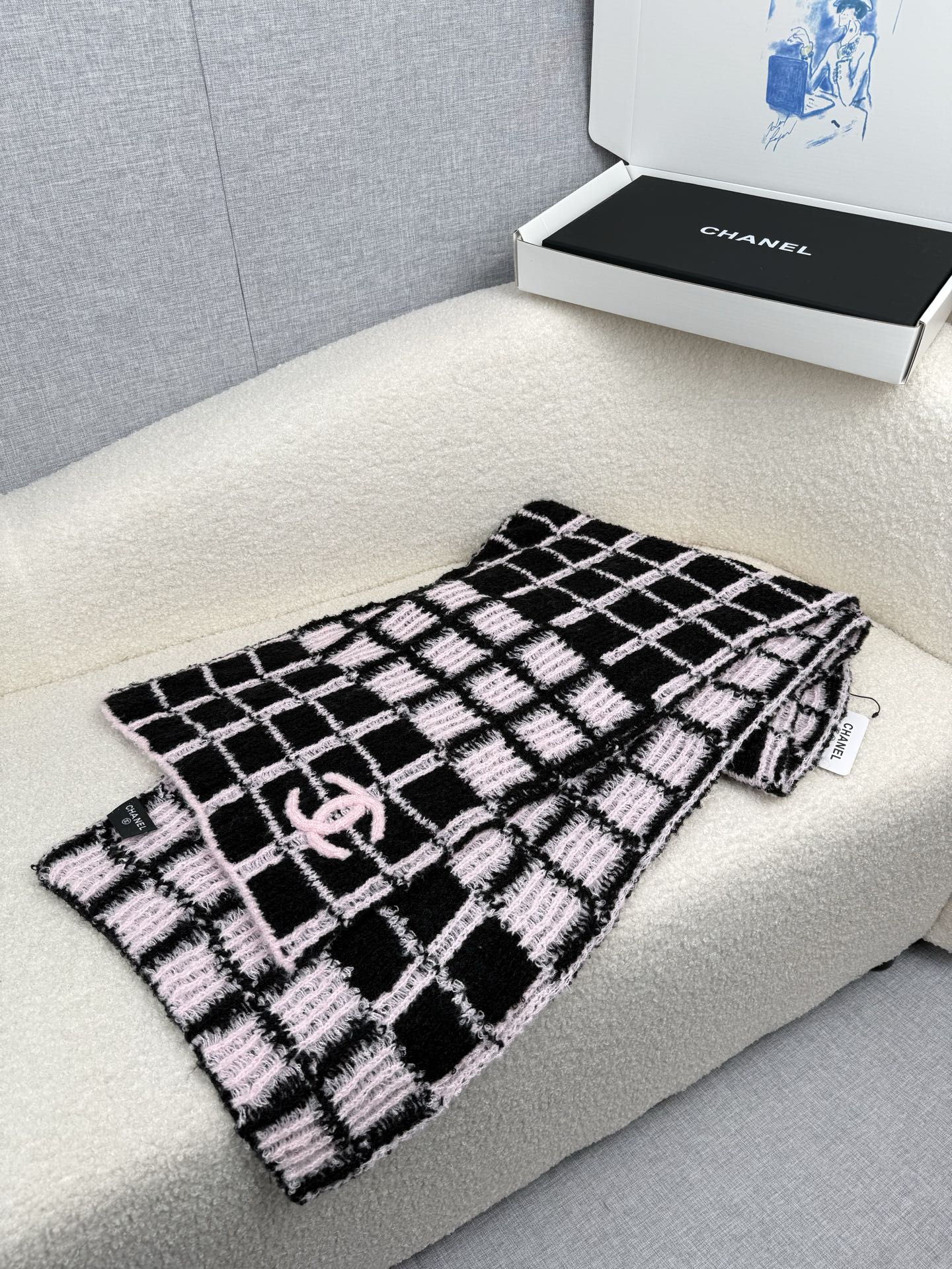 Cheap Chanel Scarf in 218118, $55 USD- [IB218118] - Replica Chanel Scarf