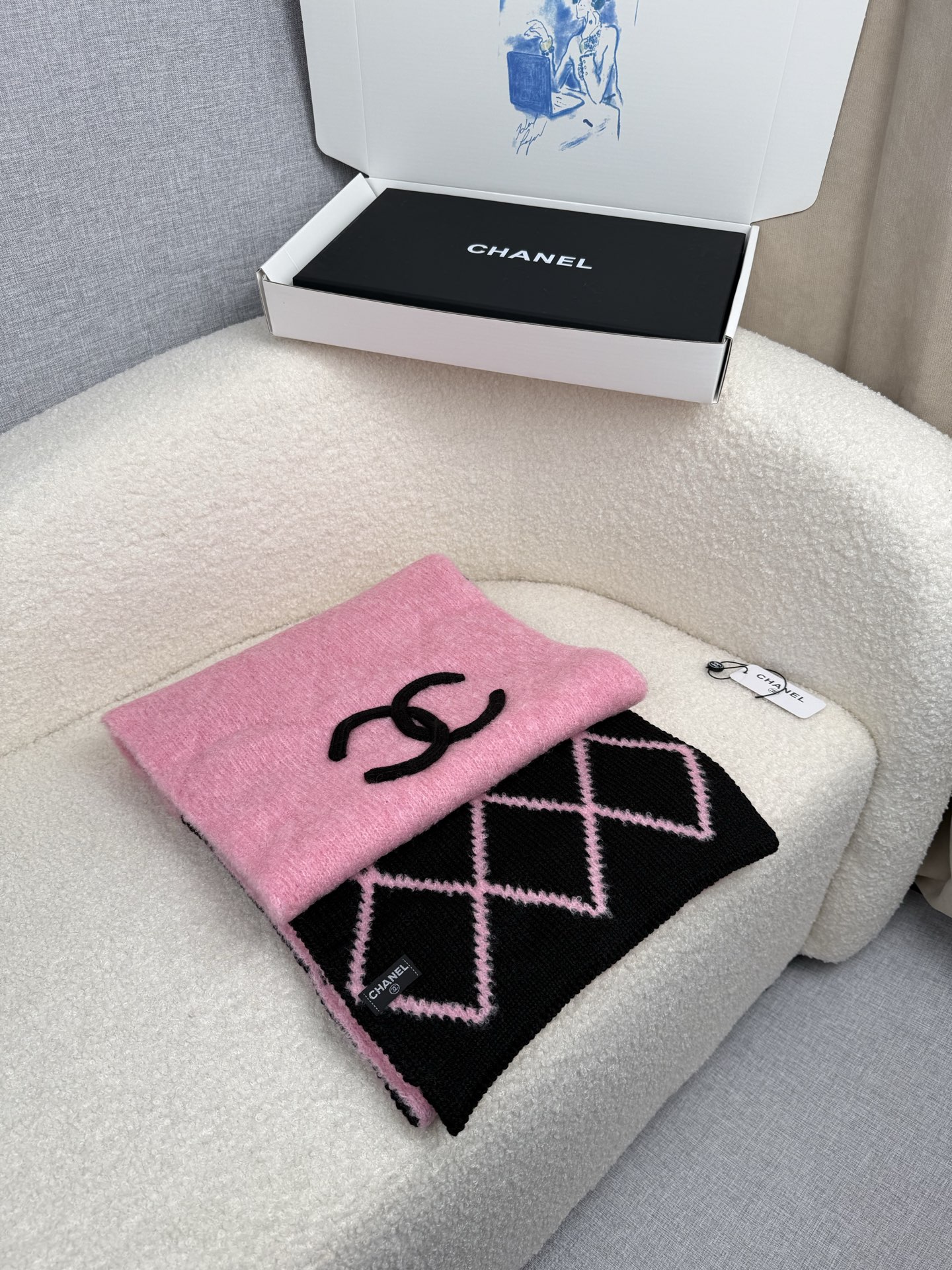 Cheap Chanel Scarf in 218119, $55 USD- [IB218119] - Replica Chanel Scarf